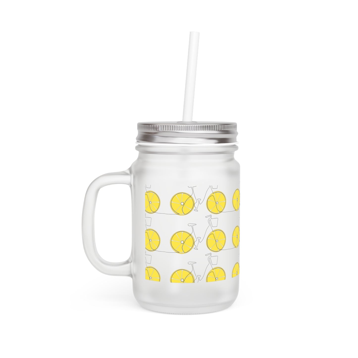 Chill Sips: Custom Frosted Mason Jar (12oz)