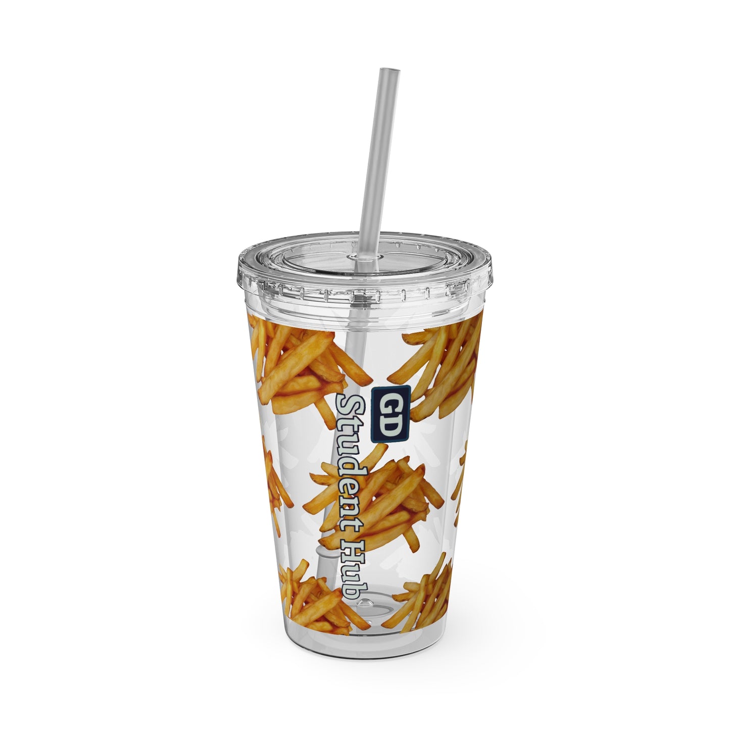 Aesthetic Insulated Tumbler with Straw – 16oz Travel Cup for Trendy Sipping