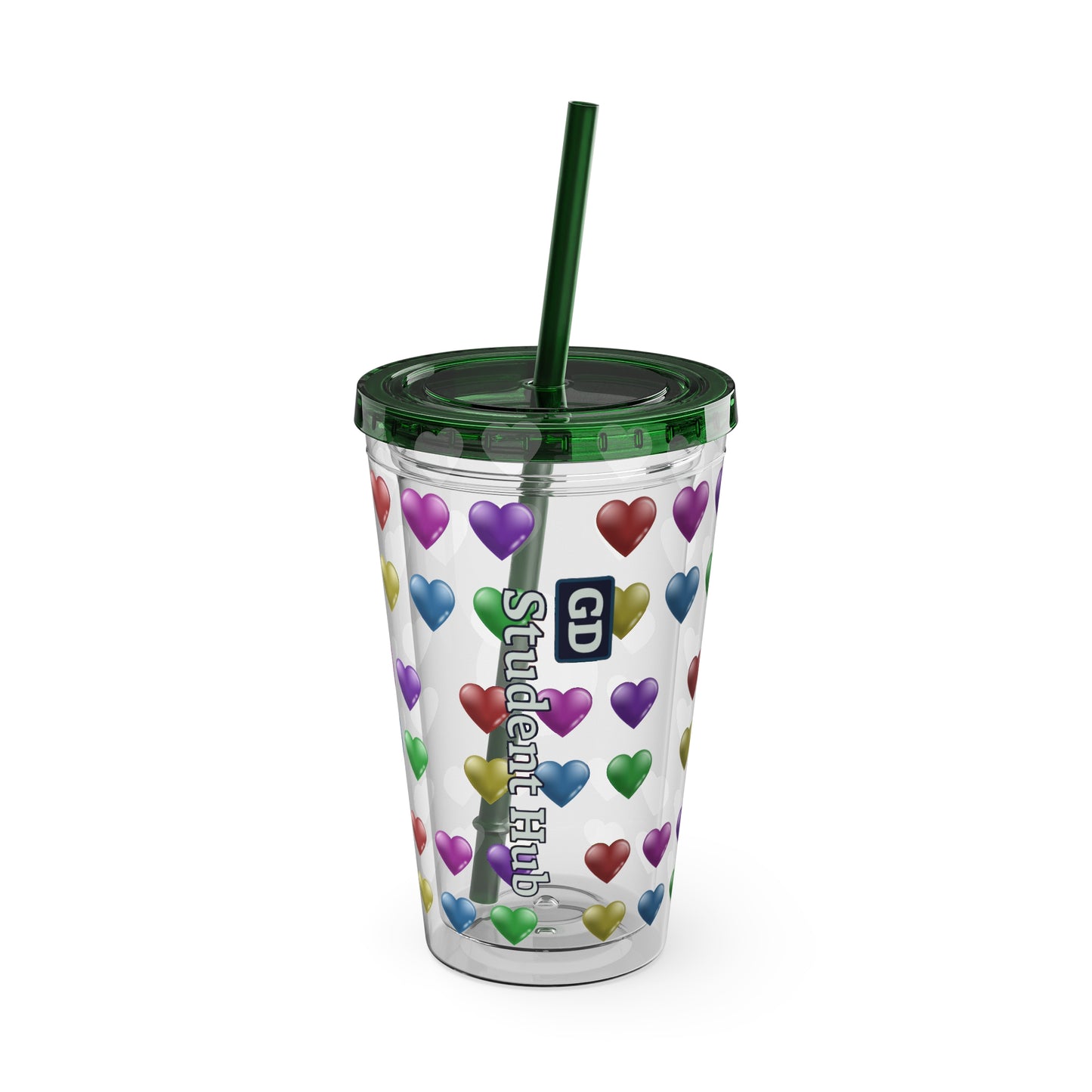 Aesthetic Insulated Tumbler with Straw – 16oz Travel Cup for Trendy Sipping