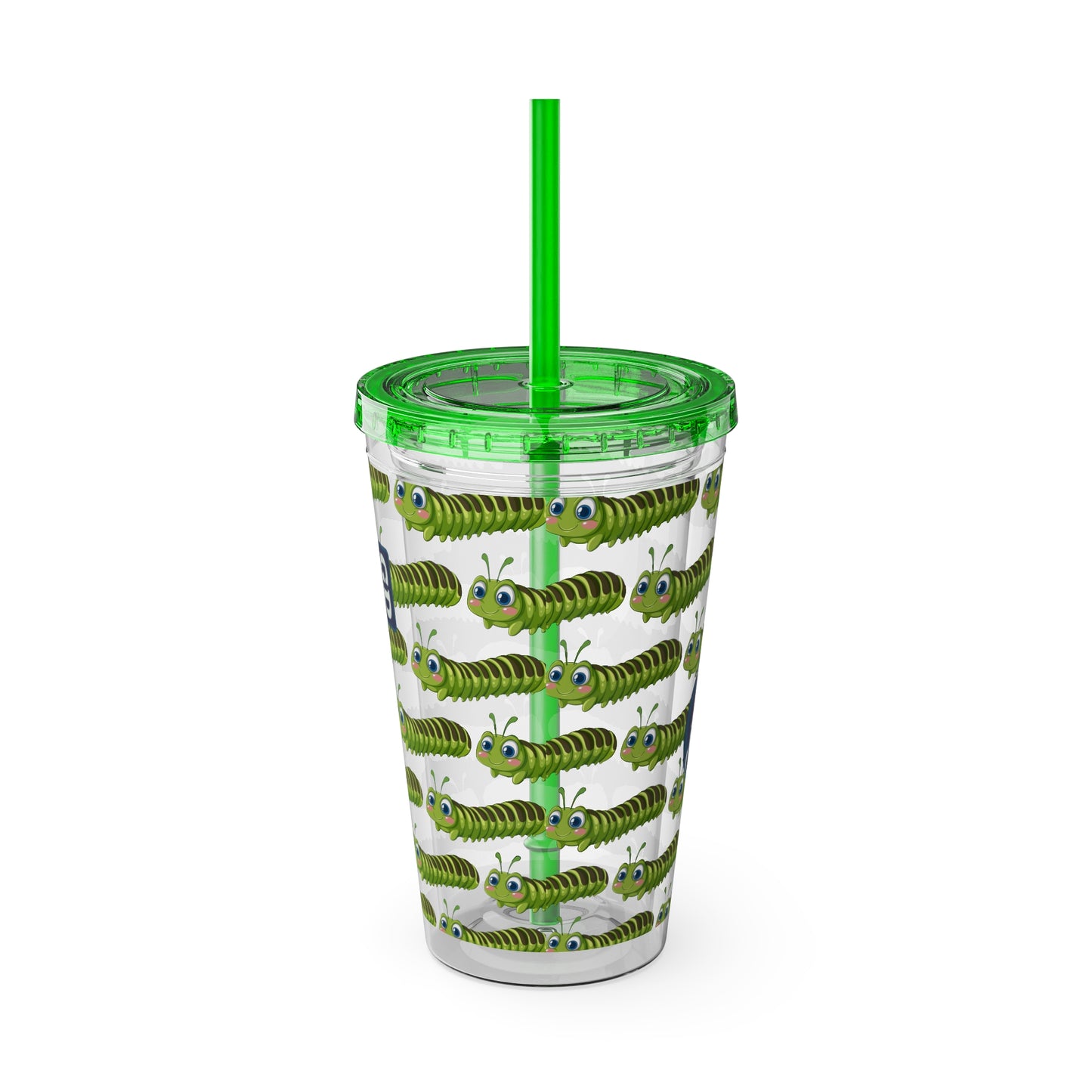 Aesthetic Insulated Tumbler with Straw – 16oz Travel Cup for Trendy Sipping