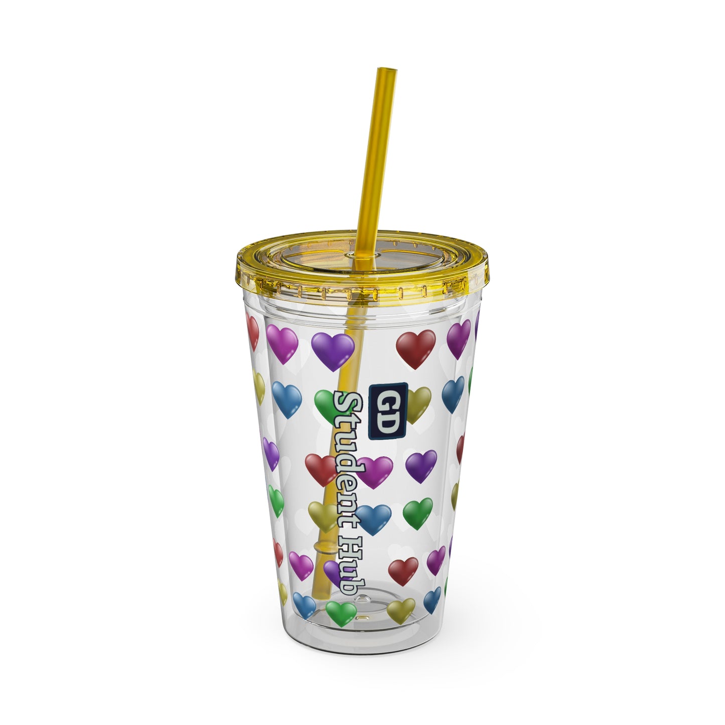 Aesthetic Insulated Tumbler with Straw – 16oz Travel Cup for Trendy Sipping