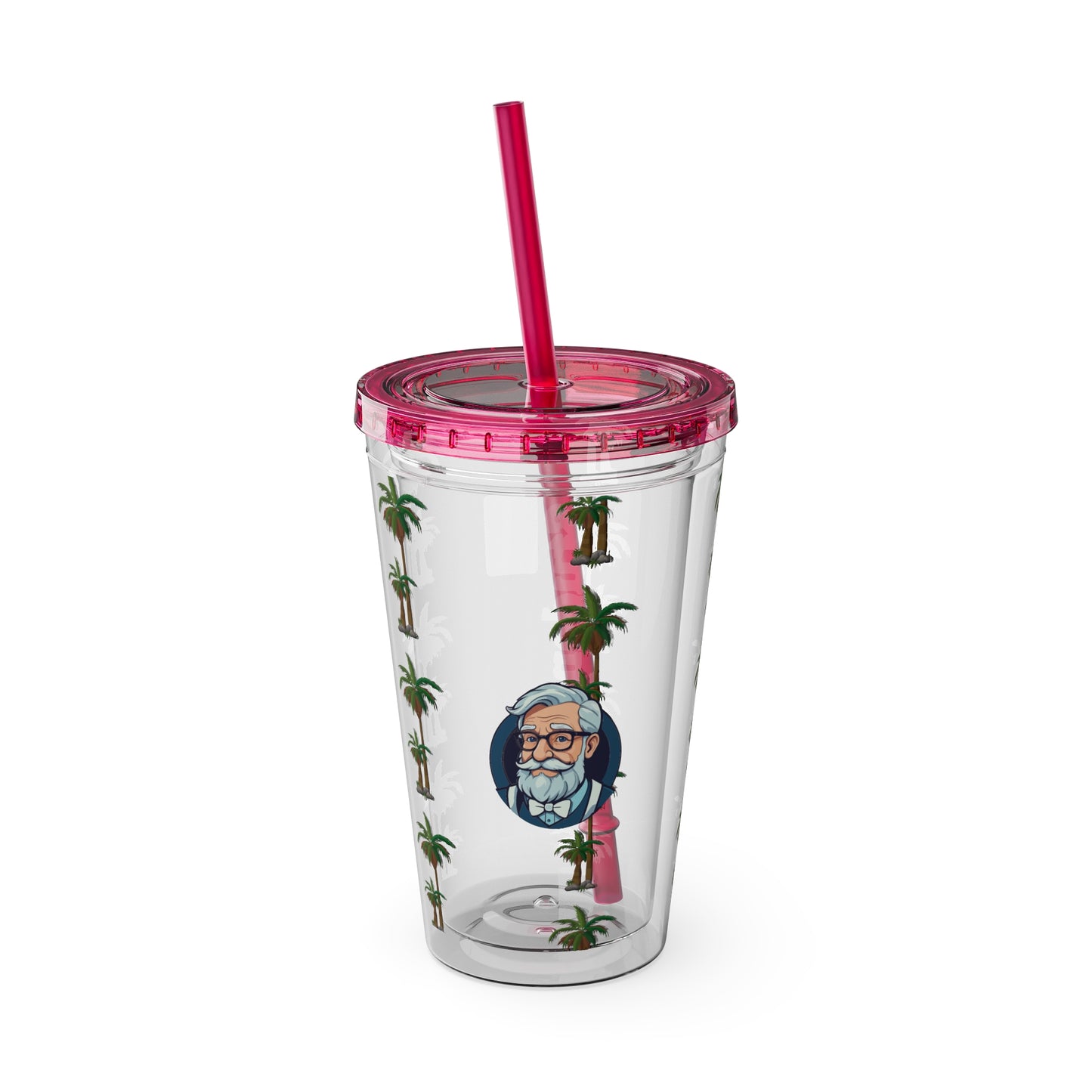 Aesthetic Insulated Tumbler with Straw – 16oz Travel Cup for Trendy Sipping