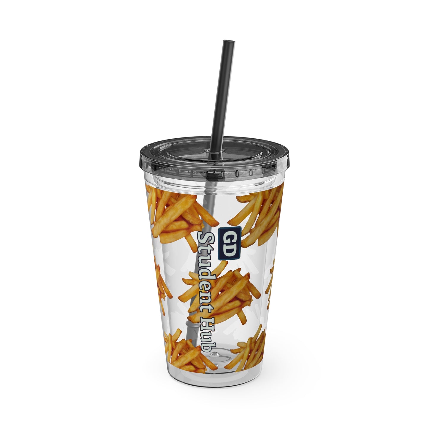 Aesthetic Insulated Tumbler with Straw – 16oz Travel Cup for Trendy Sipping