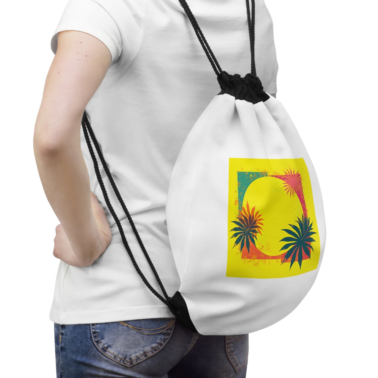 Trendy Drawstring Bag for Gym, Beach & Everyday Adventures