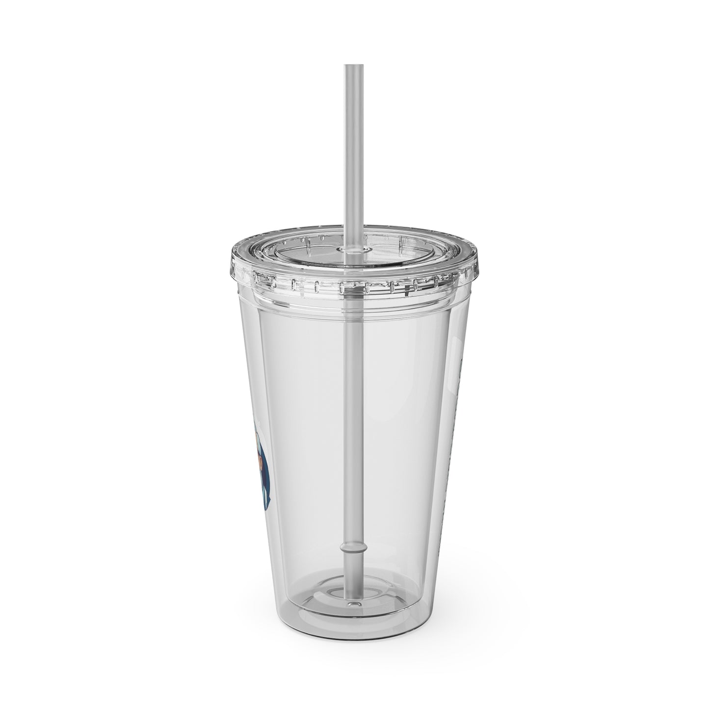 Aesthetic Insulated Tumbler with Straw – 16oz Travel Cup for Trendy Sipping