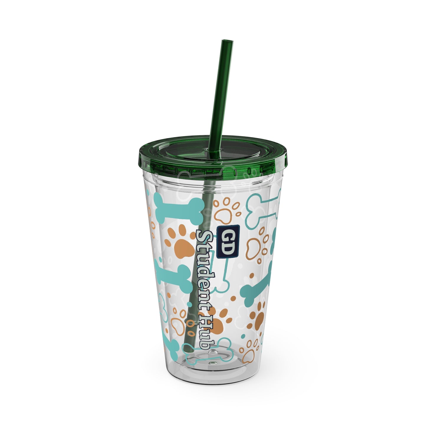 Aesthetic Insulated Tumbler with Straw – 16oz Travel Cup for Trendy Sipping