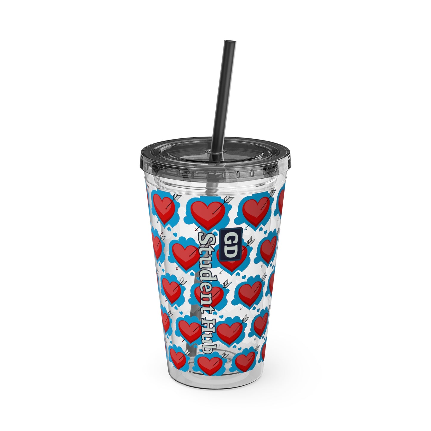 Aesthetic Insulated Tumbler with Straw – 16oz Travel Cup for Trendy Sipping