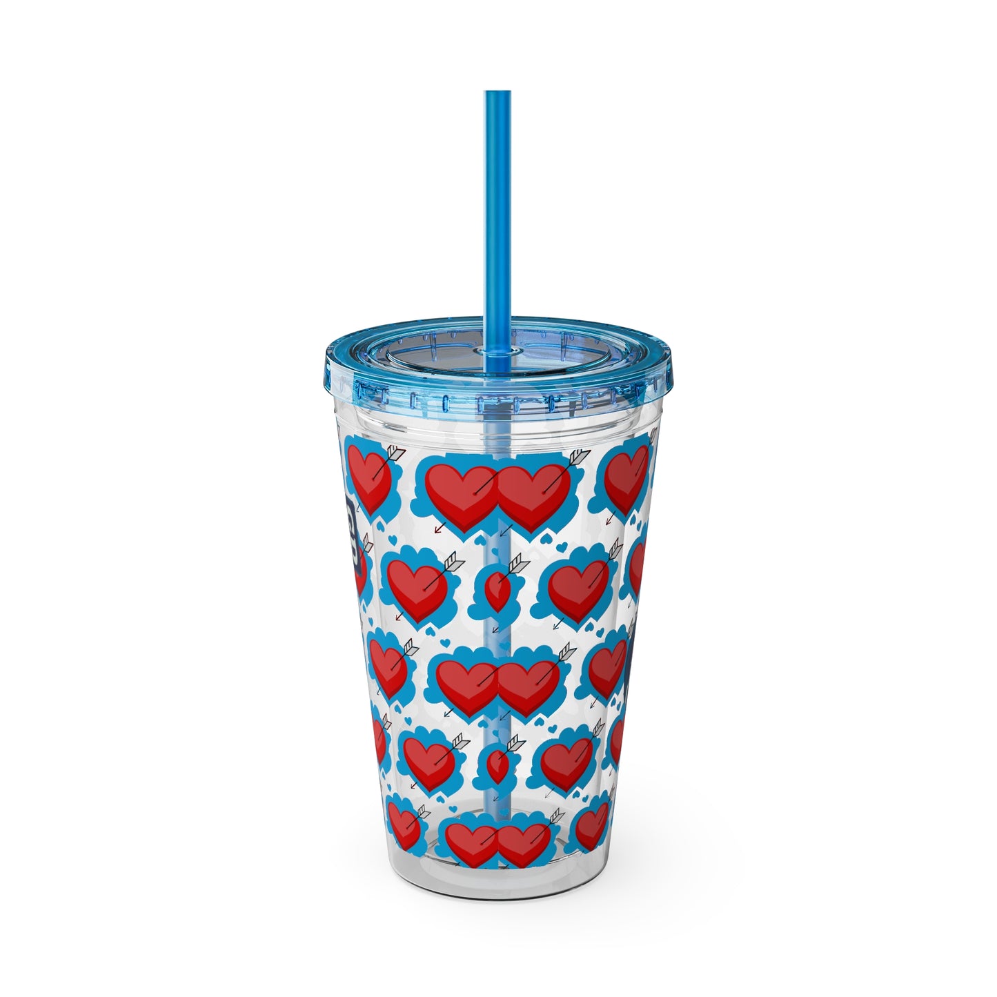 Aesthetic Insulated Tumbler with Straw – 16oz Travel Cup for Trendy Sipping