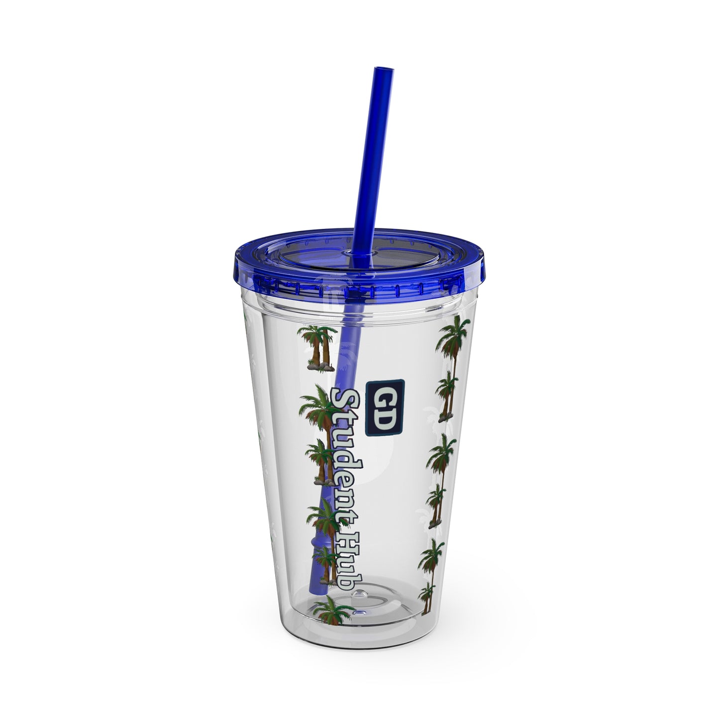Aesthetic Insulated Tumbler with Straw – 16oz Travel Cup for Trendy Sipping