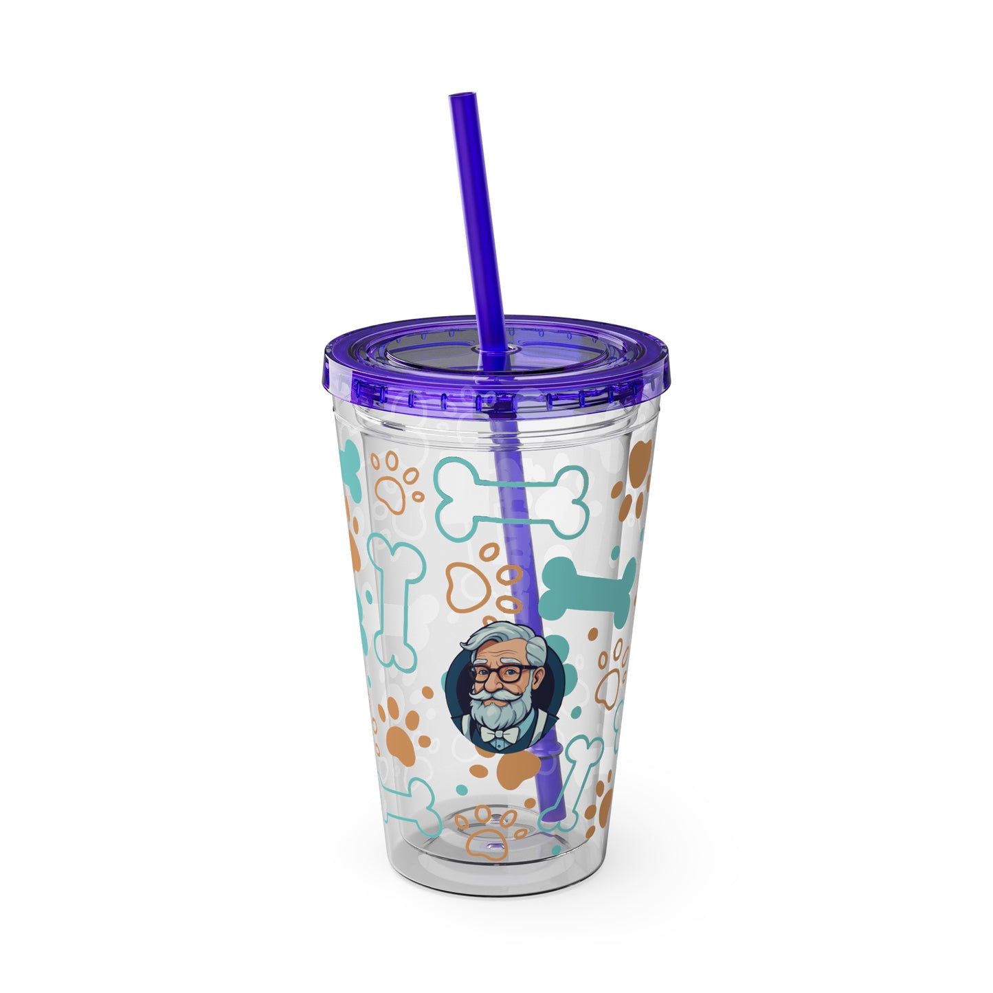 Aesthetic Insulated Tumbler with Straw – 16oz Travel Cup for Trendy Sipping