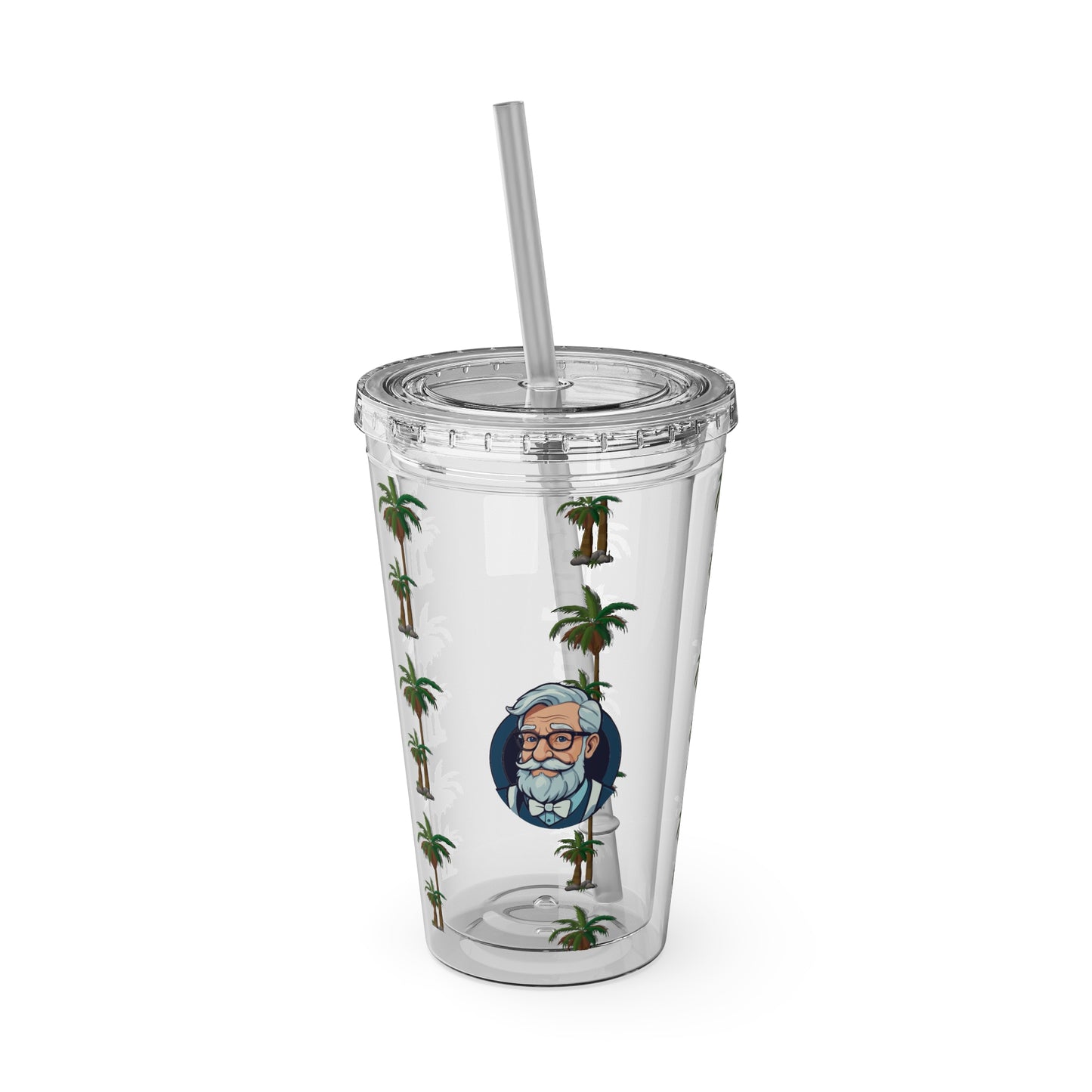 Aesthetic Insulated Tumbler with Straw – 16oz Travel Cup for Trendy Sipping