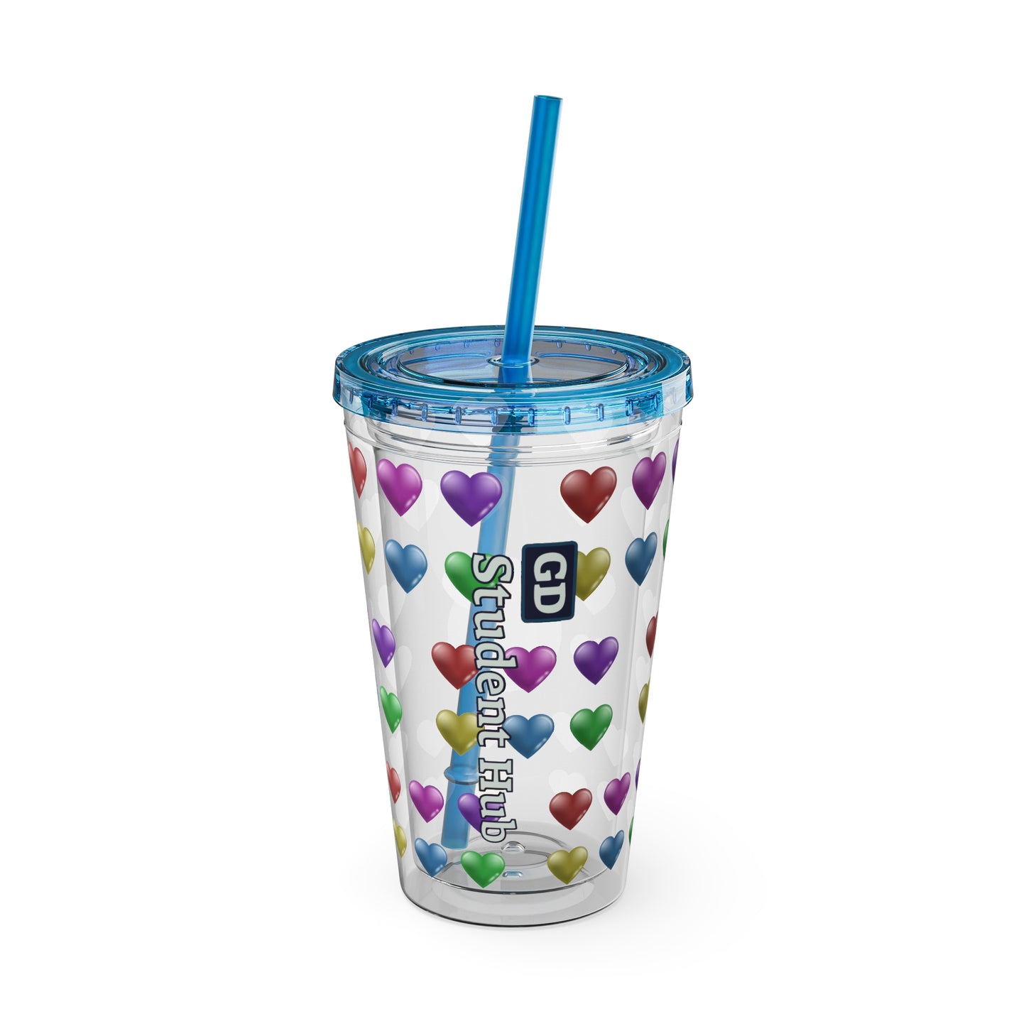 Aesthetic Insulated Tumbler with Straw – 16oz Travel Cup for Trendy Sipping