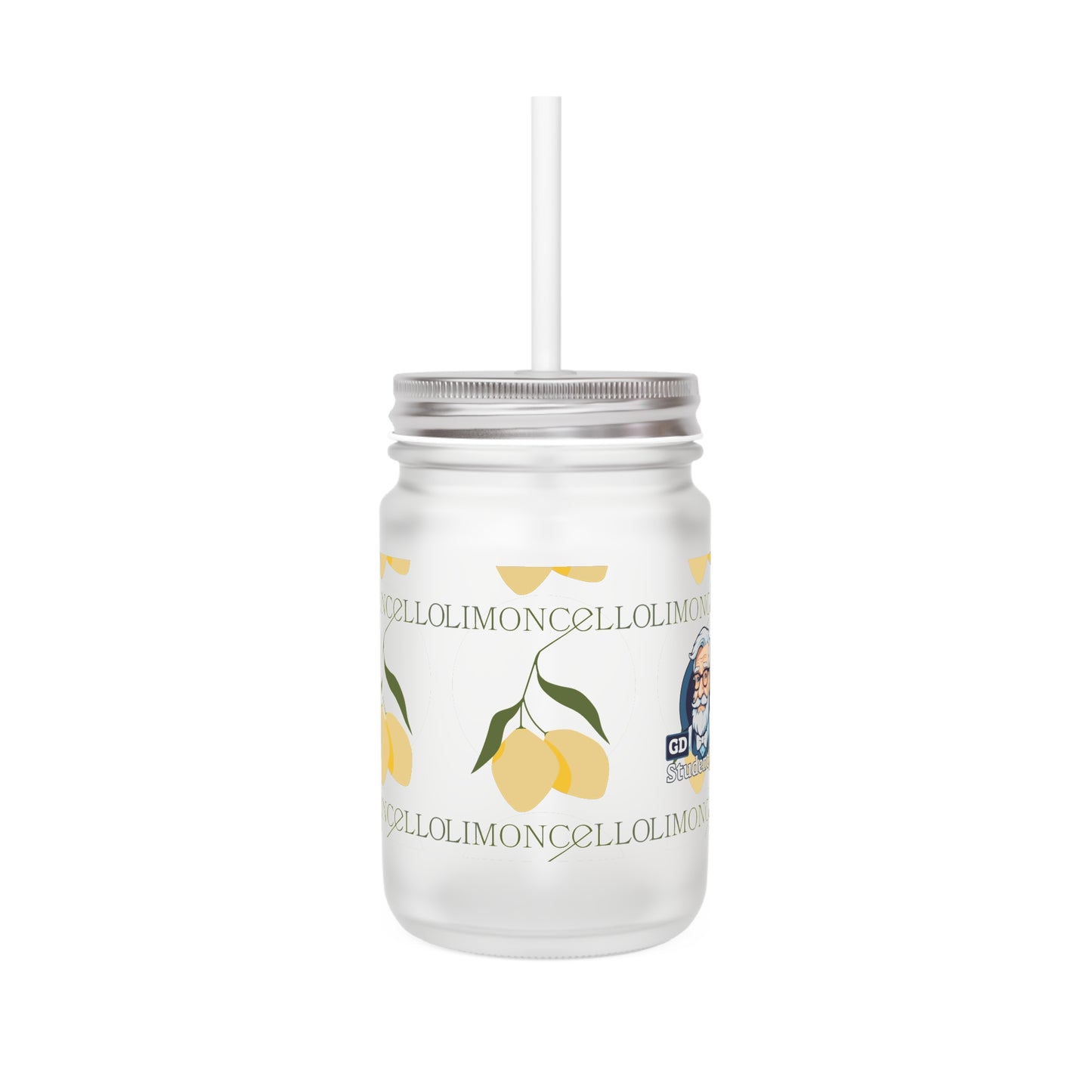 Chill Sips: Custom Frosted Mason Jar (12oz)