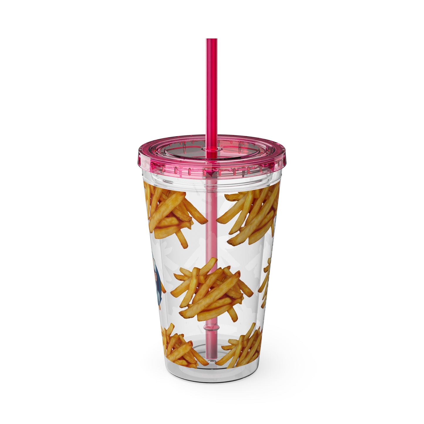 Aesthetic Insulated Tumbler with Straw – 16oz Travel Cup for Trendy Sipping