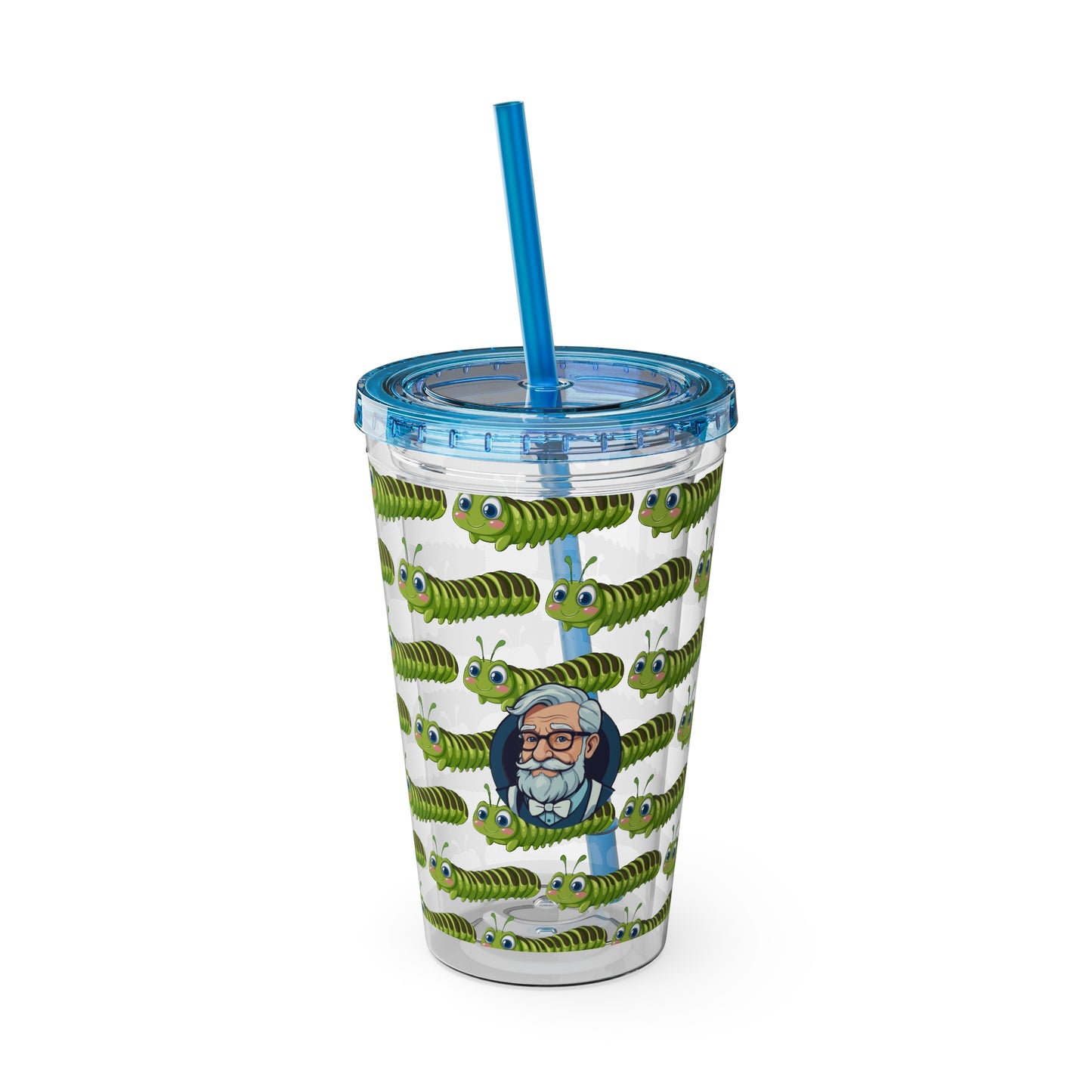 Aesthetic Insulated Tumbler with Straw – 16oz Travel Cup for Trendy Sipping