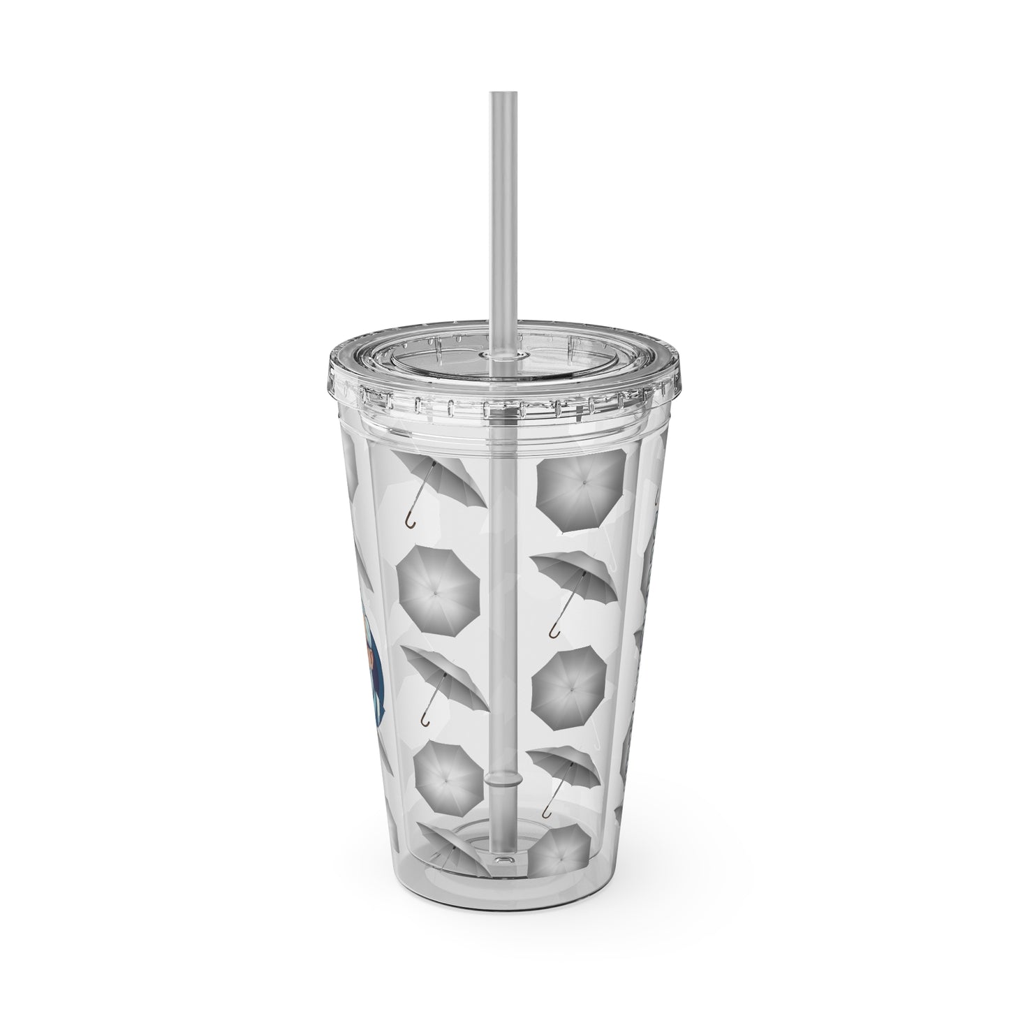 Aesthetic Insulated Tumbler with Straw – 16oz Travel Cup for Trendy Sipping