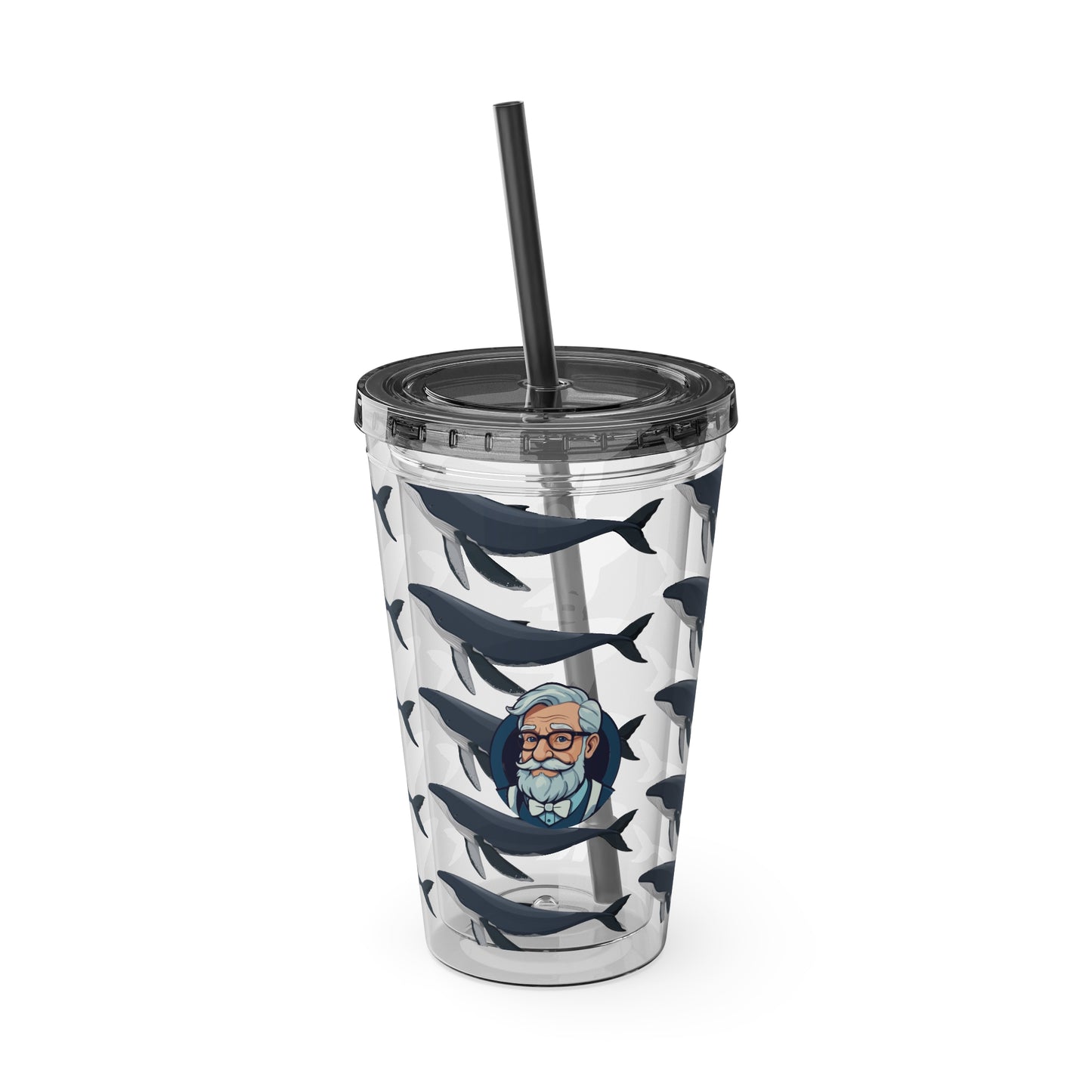 Aesthetic Insulated Tumbler with Straw – 16oz Travel Cup for Trendy Sipping