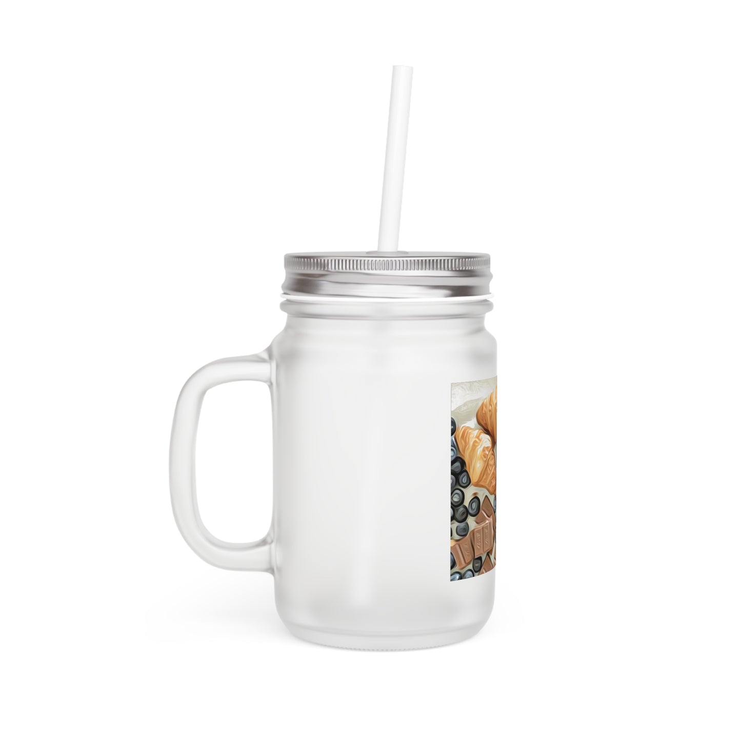 Chill Sips: Custom Frosted Mason Jar (12oz)