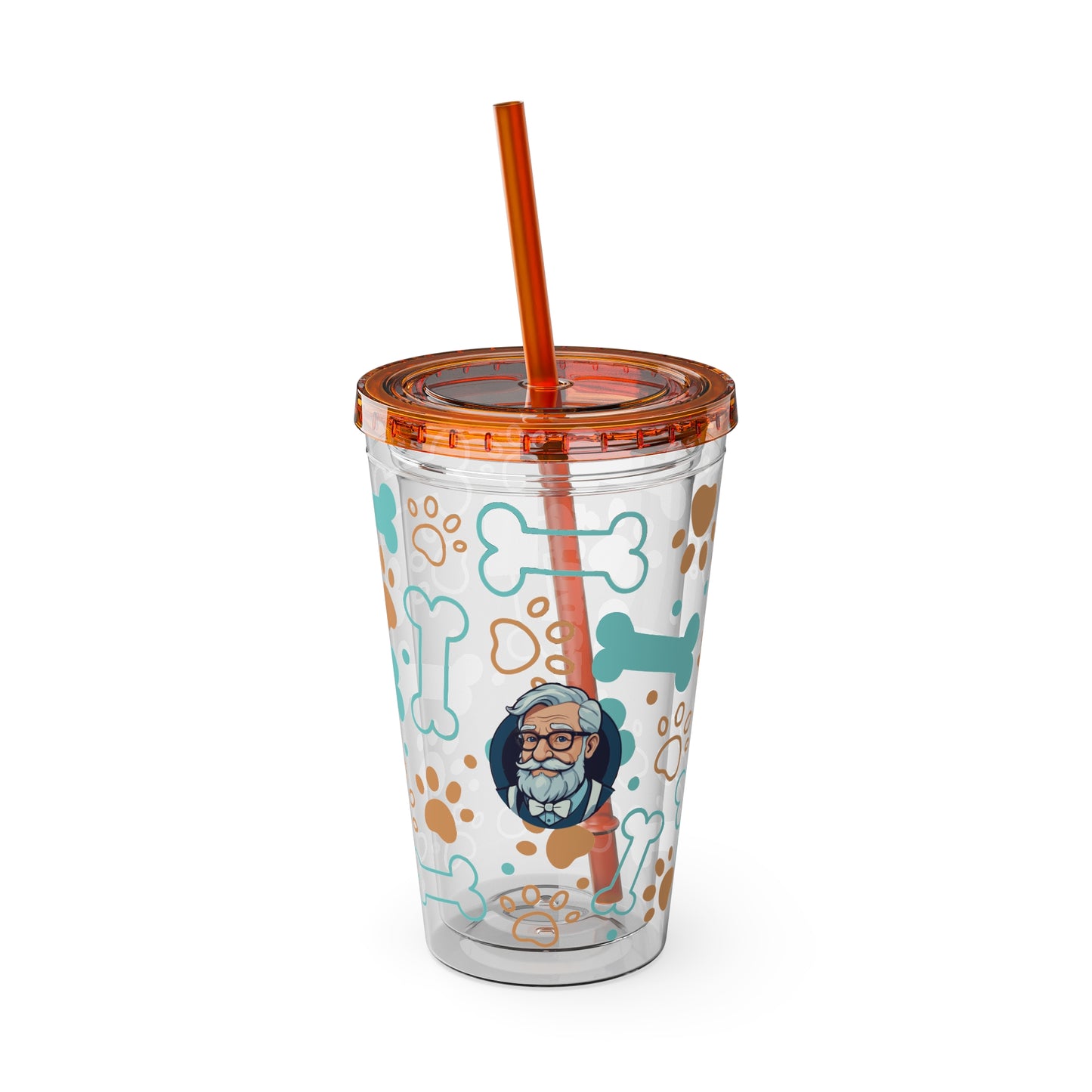 Aesthetic Insulated Tumbler with Straw – 16oz Travel Cup for Trendy Sipping