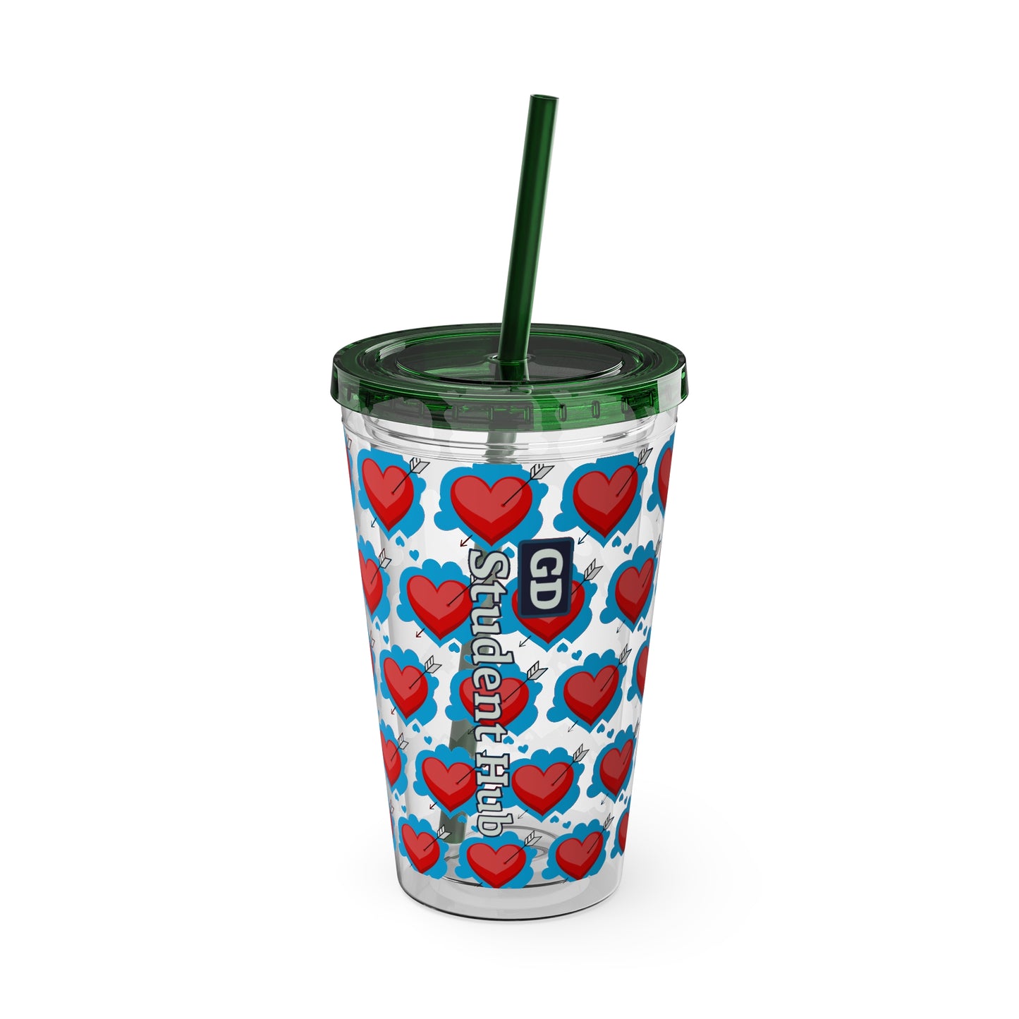 Aesthetic Insulated Tumbler with Straw – 16oz Travel Cup for Trendy Sipping