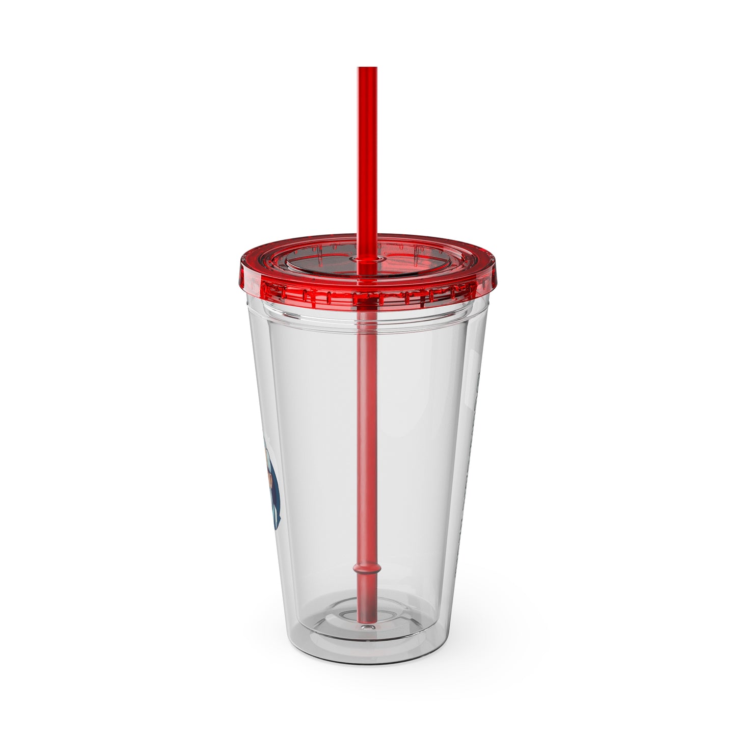 Aesthetic Insulated Tumbler with Straw – 16oz Travel Cup for Trendy Sipping