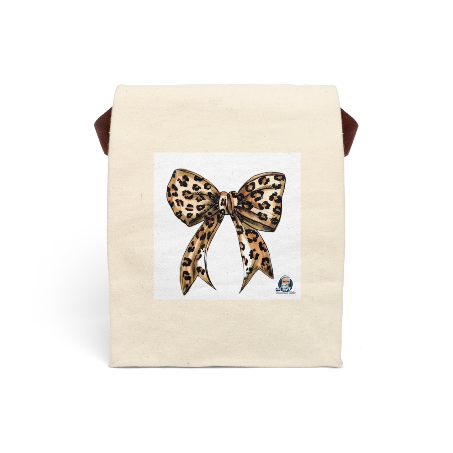 Retro Vibes: Canvas Lunch Bag with Strap