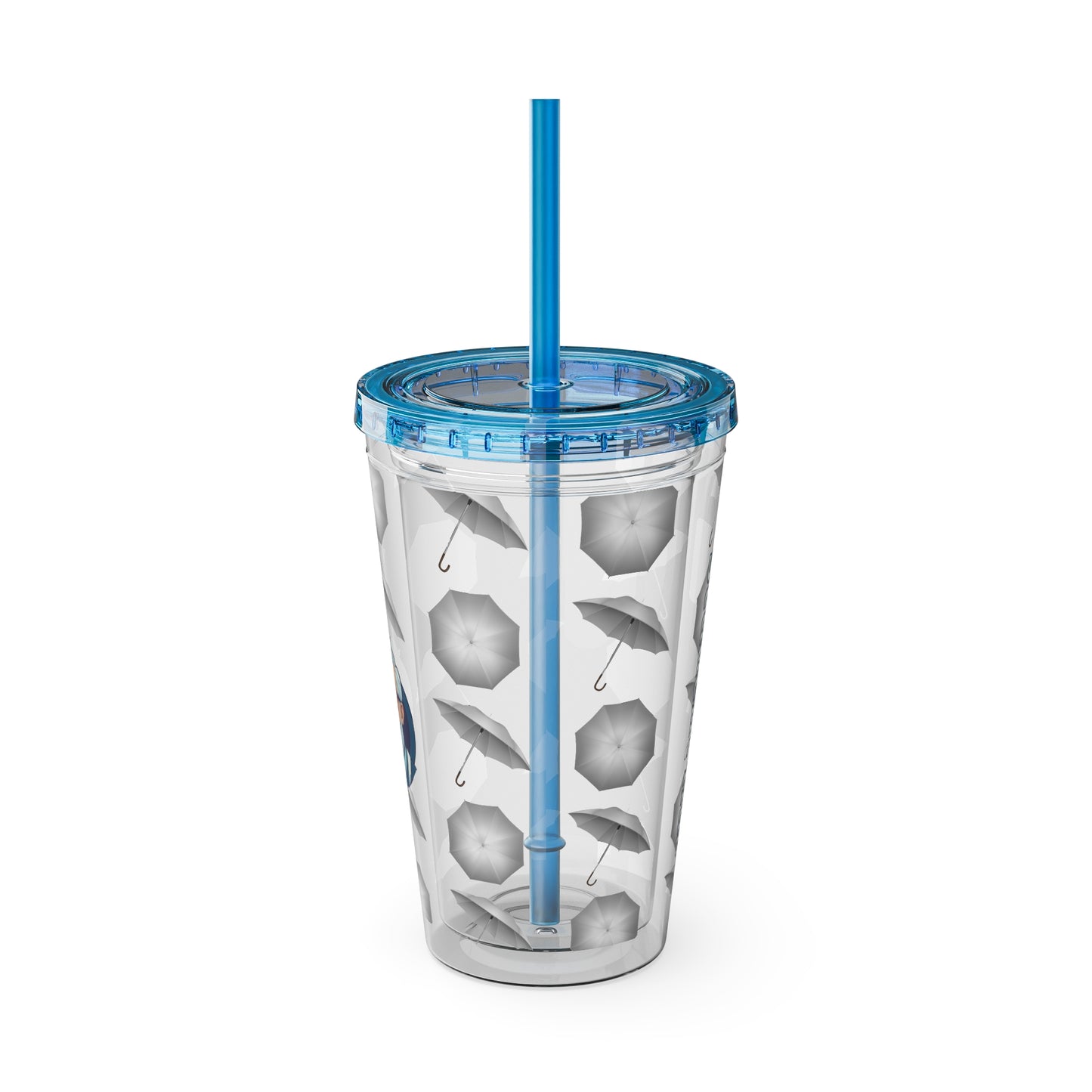 Aesthetic Insulated Tumbler with Straw – 16oz Travel Cup for Trendy Sipping