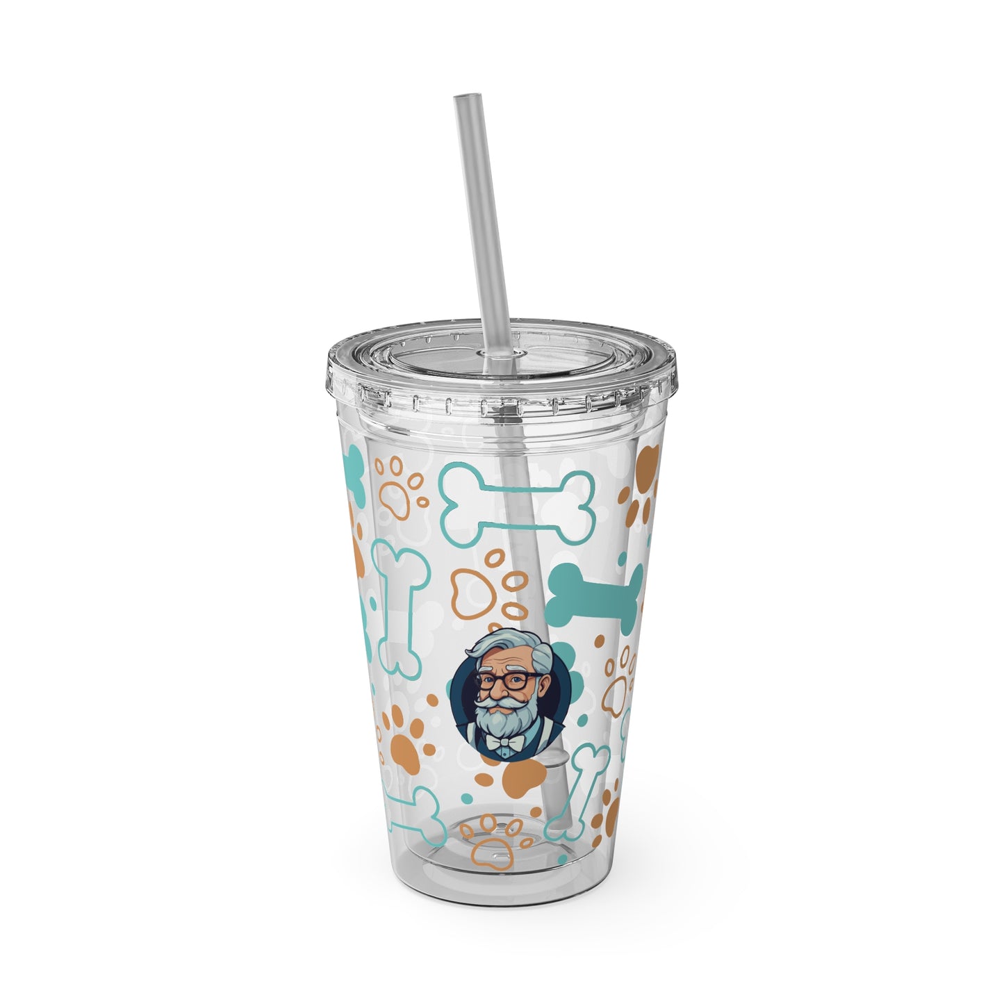 Aesthetic Insulated Tumbler with Straw – 16oz Travel Cup for Trendy Sipping