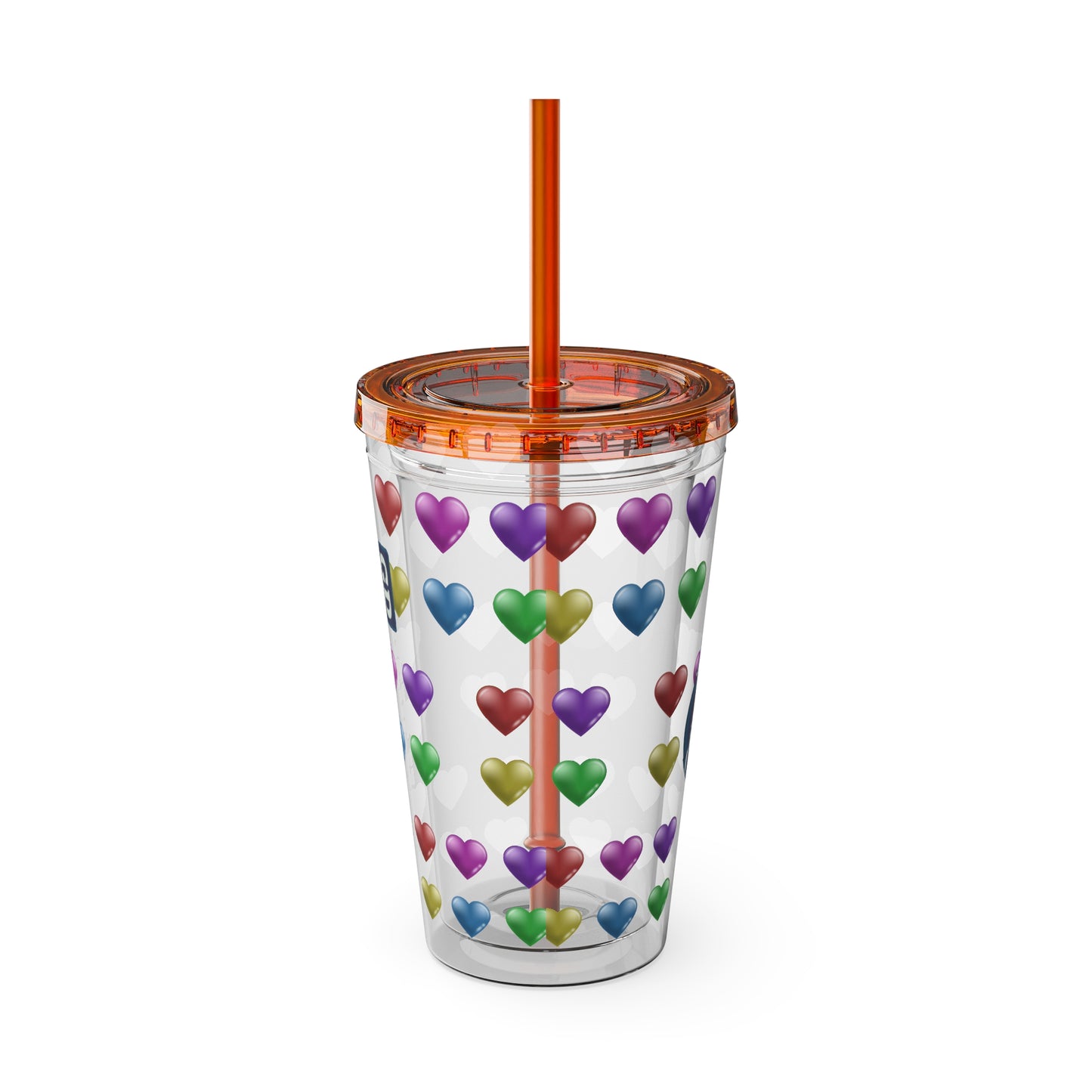 Aesthetic Insulated Tumbler with Straw – 16oz Travel Cup for Trendy Sipping