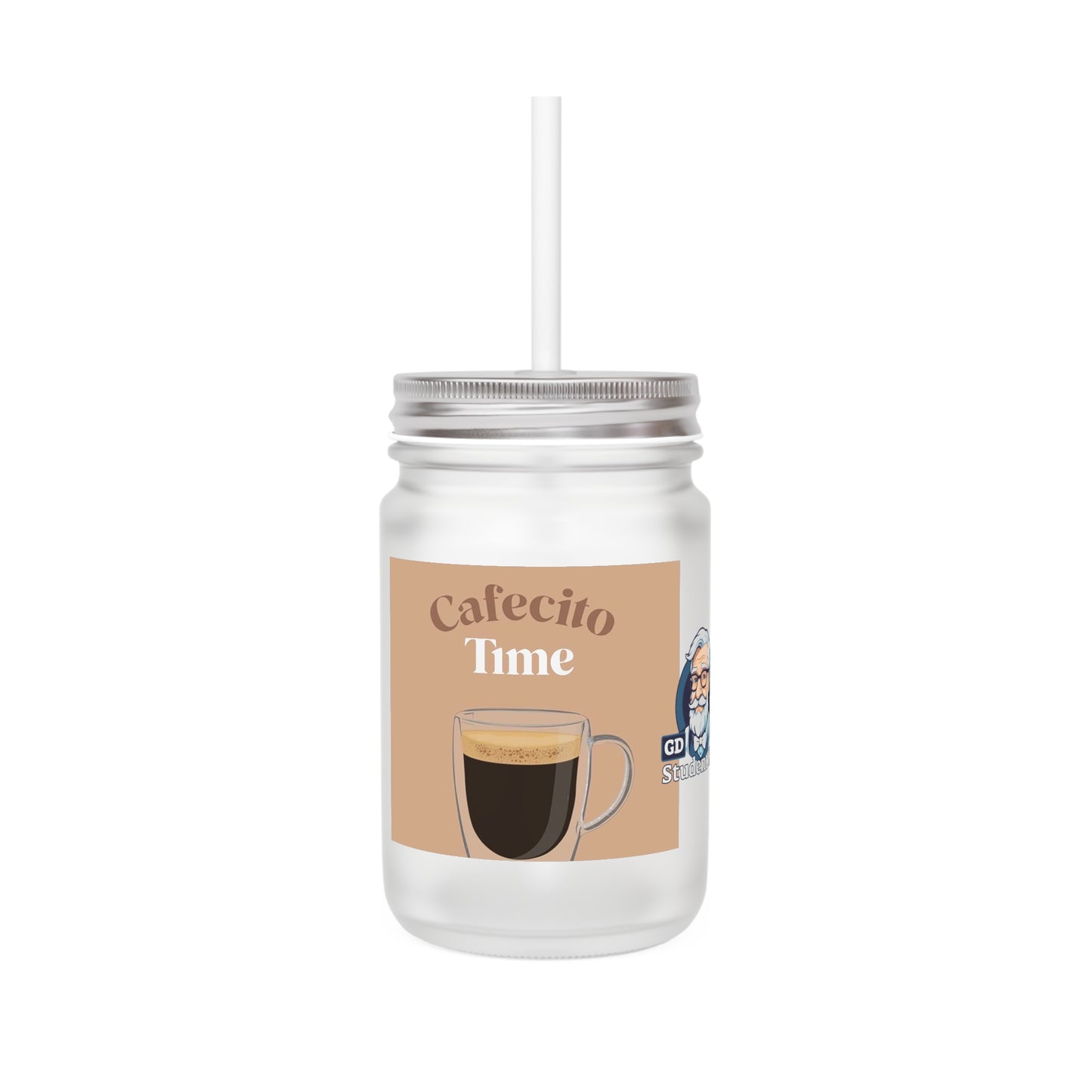 Chill Sips: Custom Frosted Mason Jar (12oz)