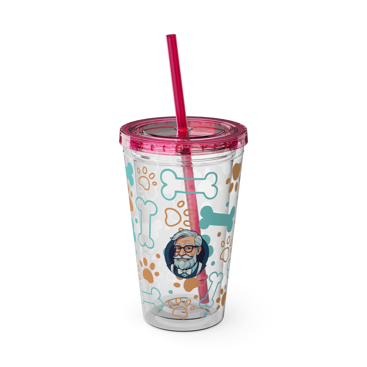 Aesthetic Insulated Tumbler with Straw – 16oz Travel Cup for Trendy Sipping