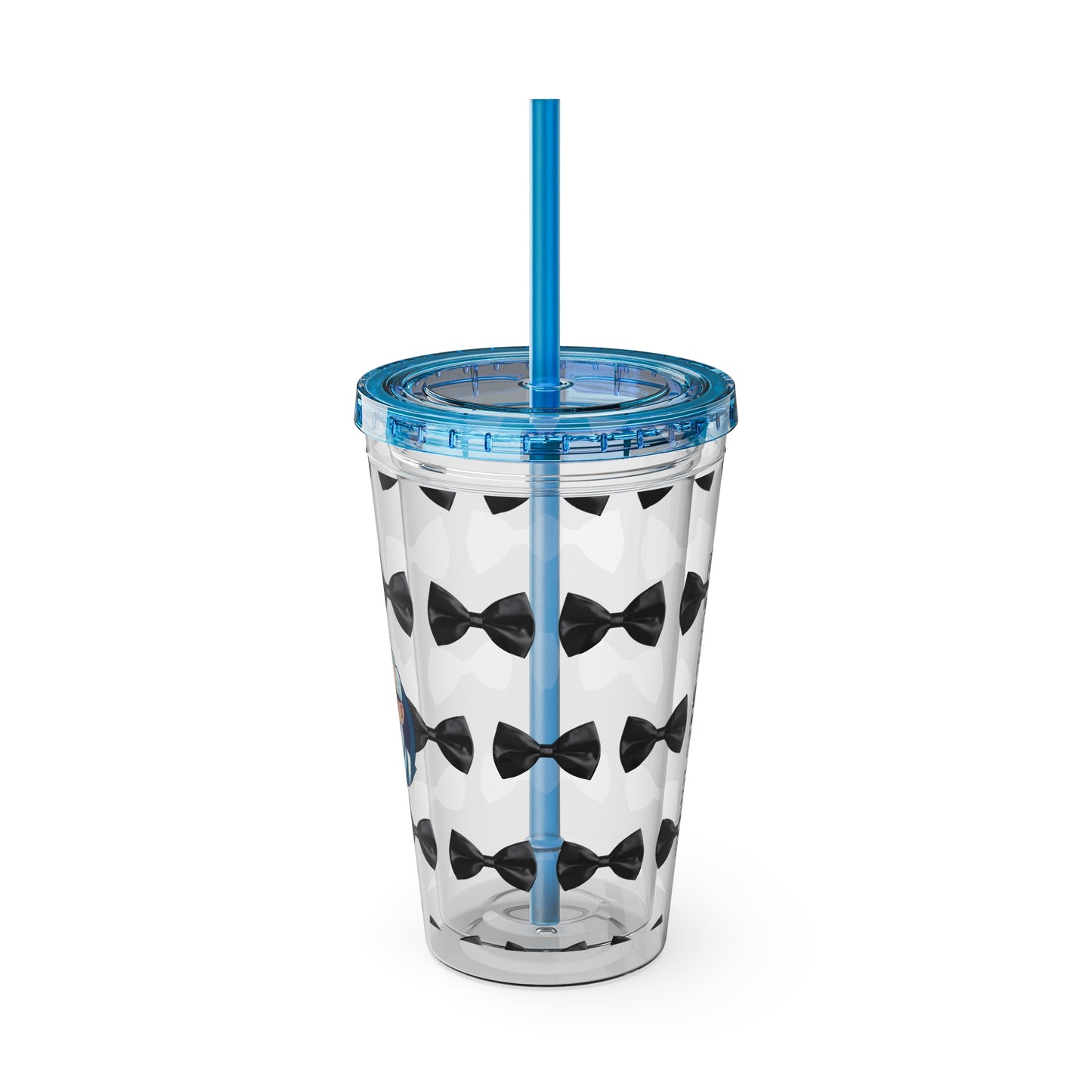 Aesthetic Insulated Tumbler with Straw – 16oz Travel Cup for Trendy Sipping