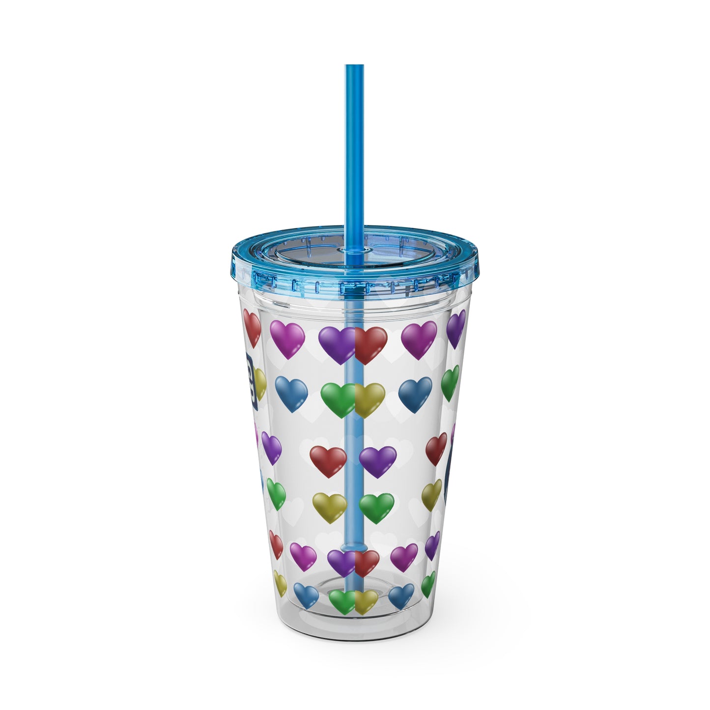 Aesthetic Insulated Tumbler with Straw – 16oz Travel Cup for Trendy Sipping