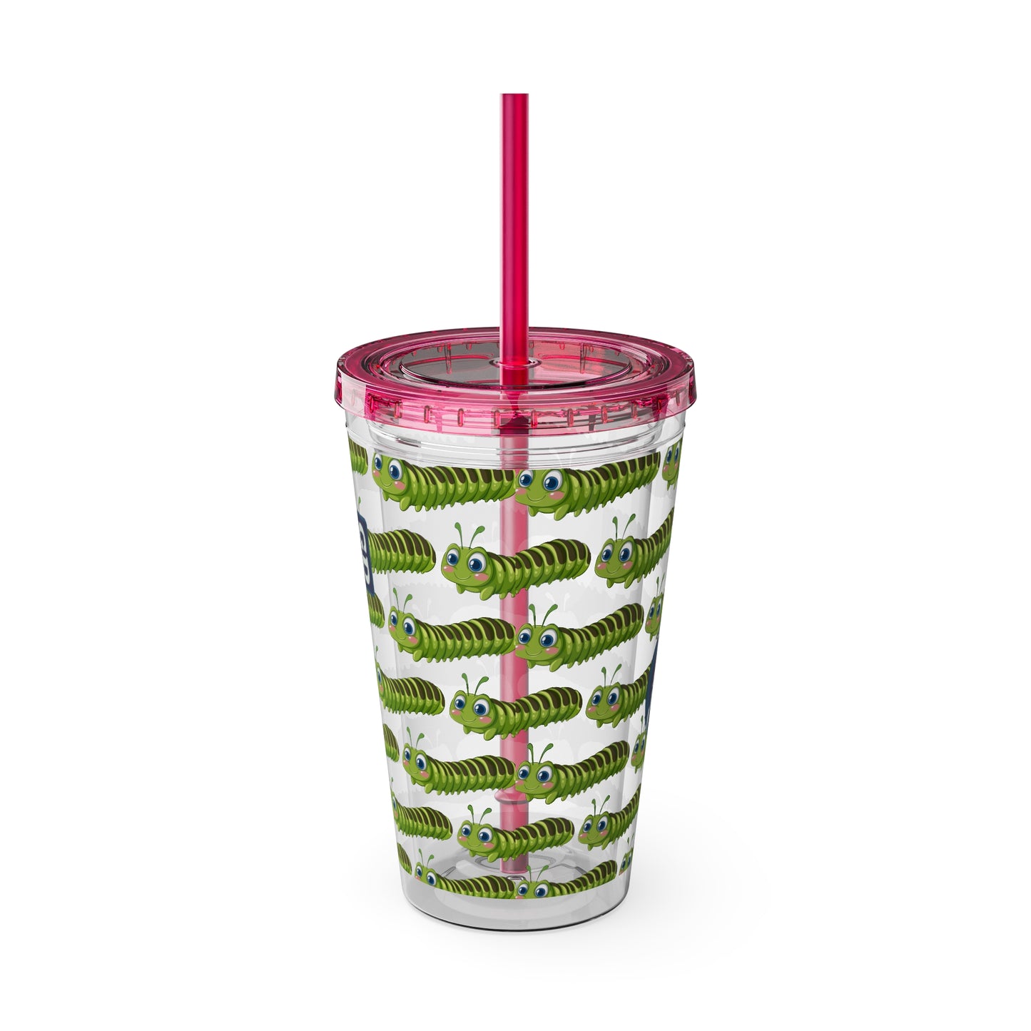 Aesthetic Insulated Tumbler with Straw – 16oz Travel Cup for Trendy Sipping