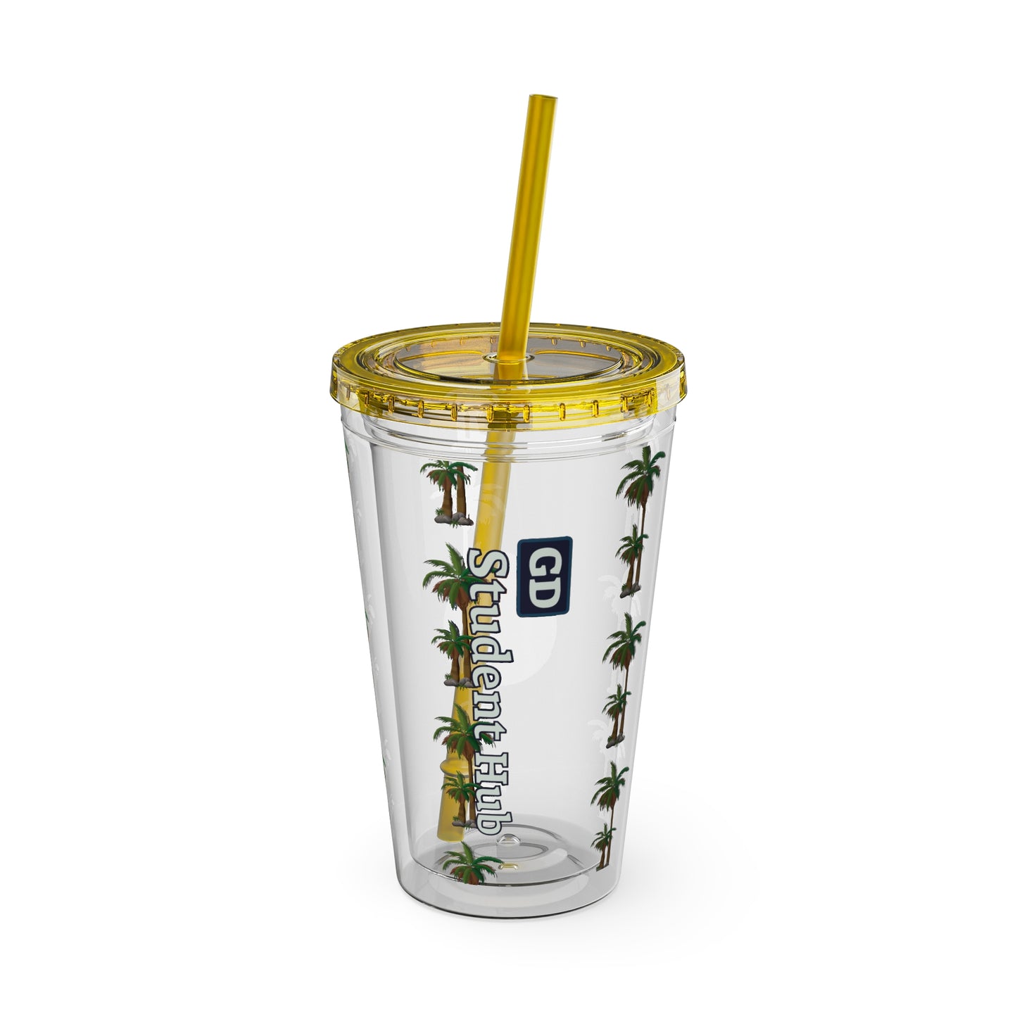 Aesthetic Insulated Tumbler with Straw – 16oz Travel Cup for Trendy Sipping