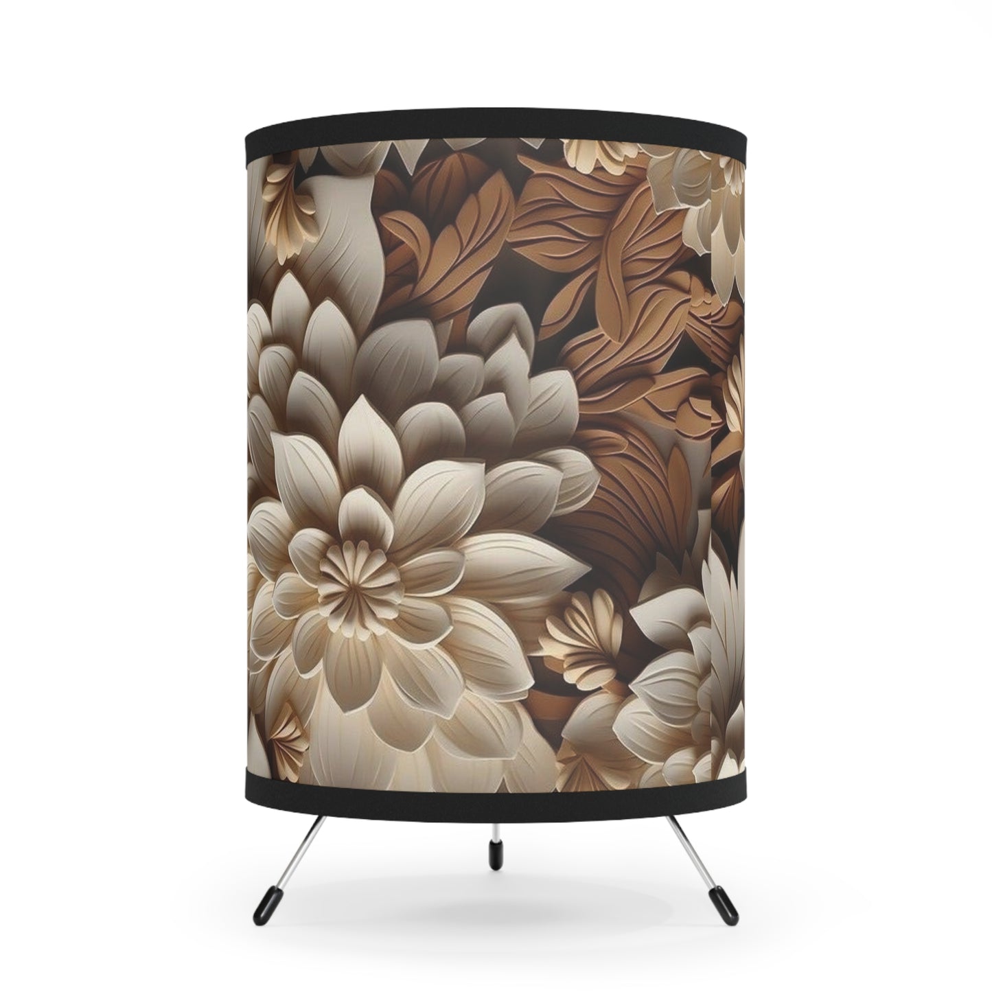 VibeGlow Tripod Lamp | Aesthetic Room Lighting with Custom Shade