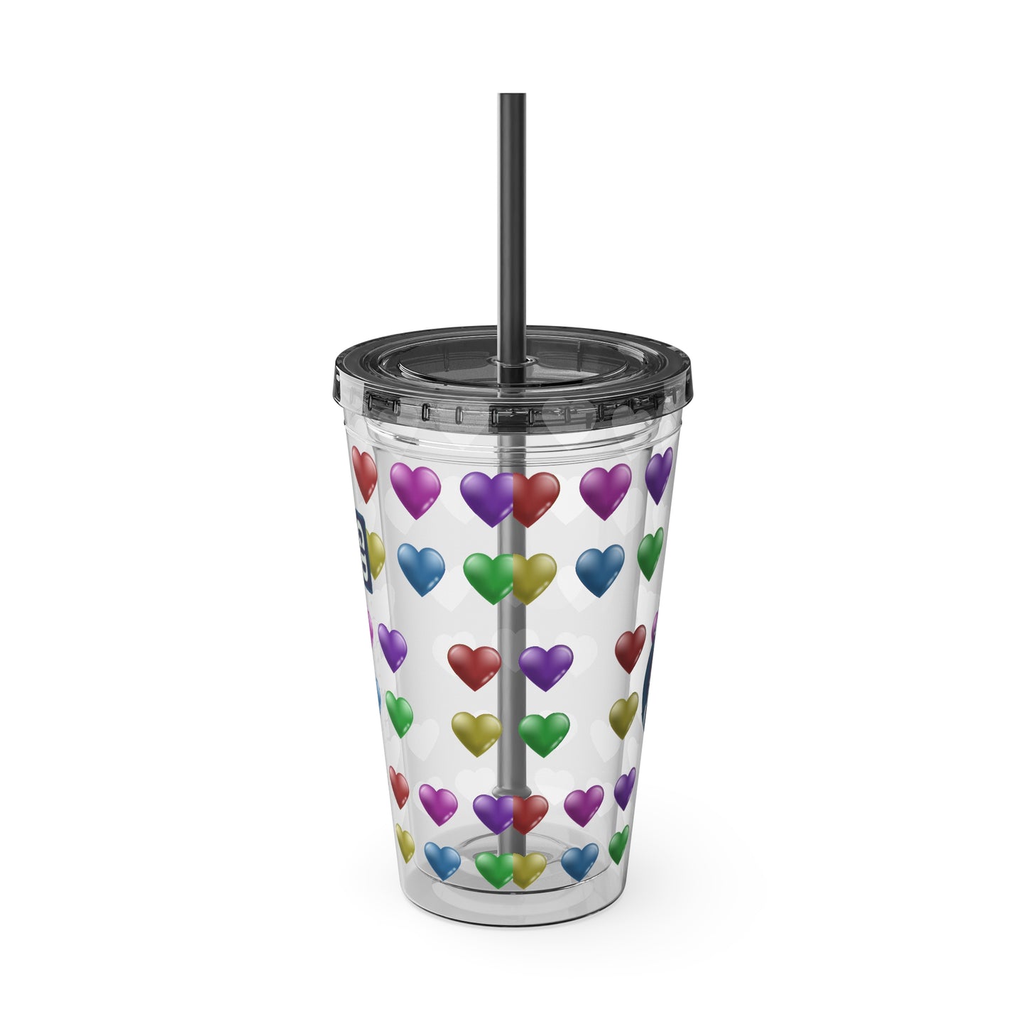 Aesthetic Insulated Tumbler with Straw – 16oz Travel Cup for Trendy Sipping