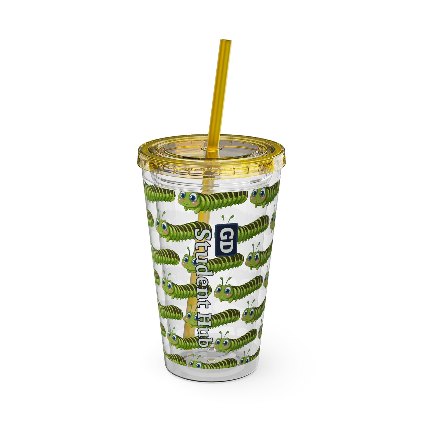 Aesthetic Insulated Tumbler with Straw – 16oz Travel Cup for Trendy Sipping