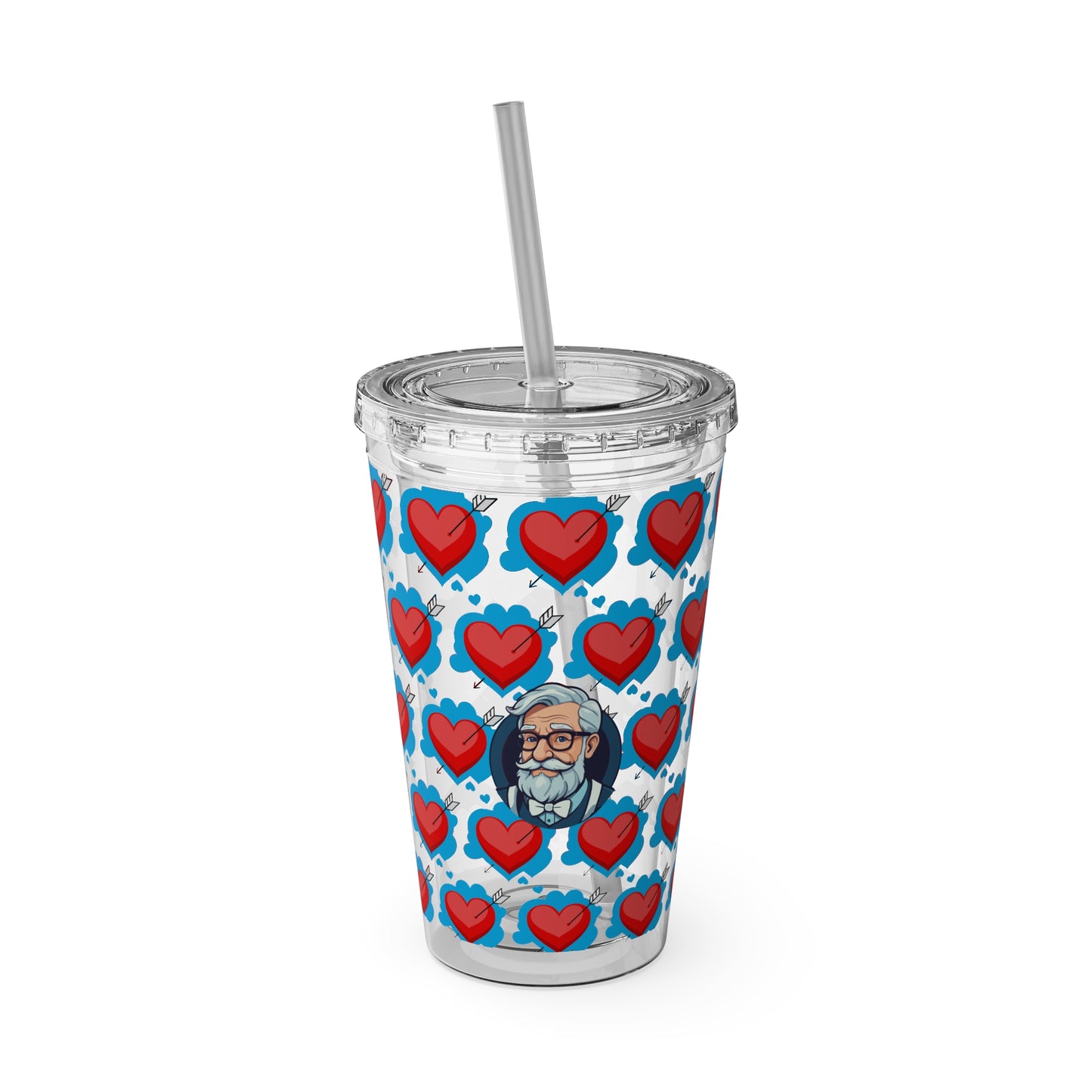 Aesthetic Insulated Tumbler with Straw – 16oz Travel Cup for Trendy Sipping