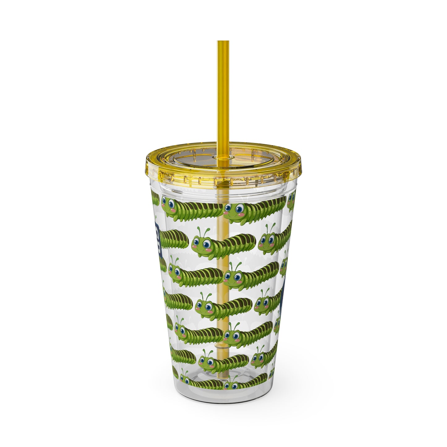 Aesthetic Insulated Tumbler with Straw – 16oz Travel Cup for Trendy Sipping