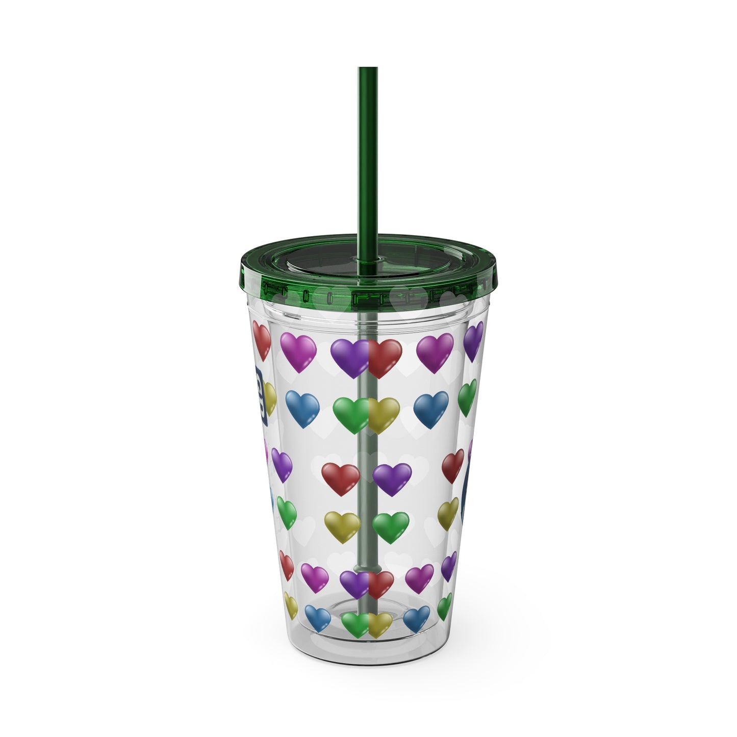 Aesthetic Insulated Tumbler with Straw – 16oz Travel Cup for Trendy Sipping