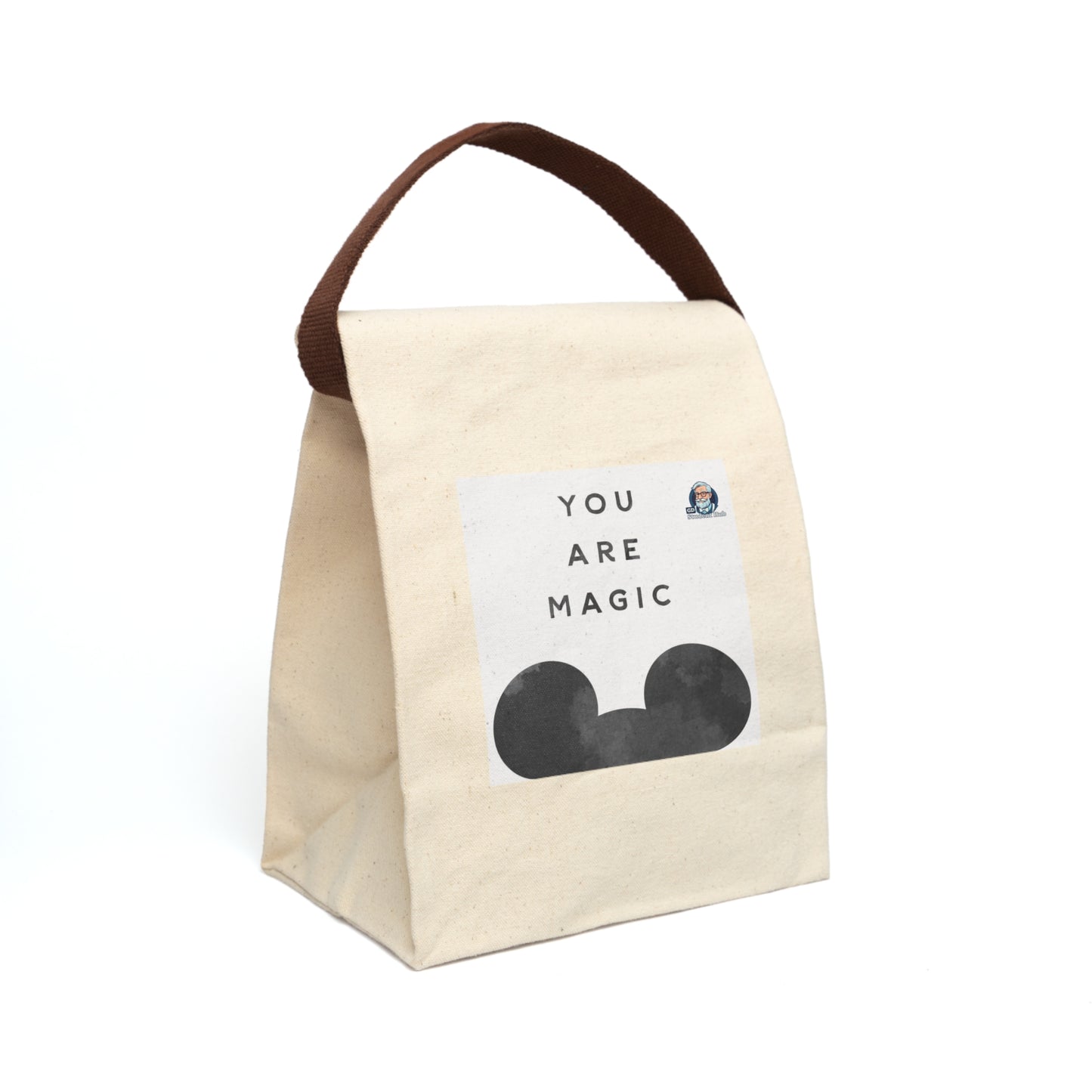 Retro Vibes: Canvas Lunch Bag with Strap