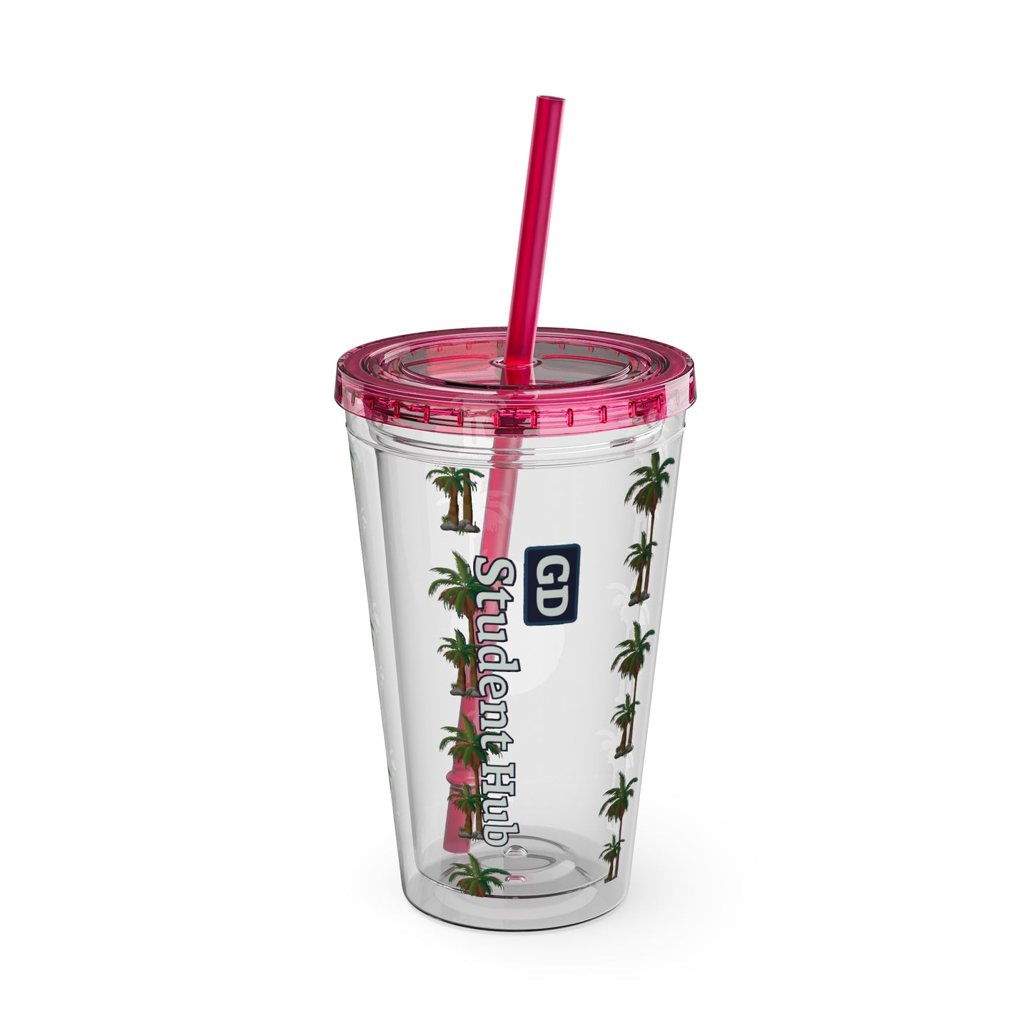 Aesthetic Insulated Tumbler with Straw – 16oz Travel Cup for Trendy Sipping