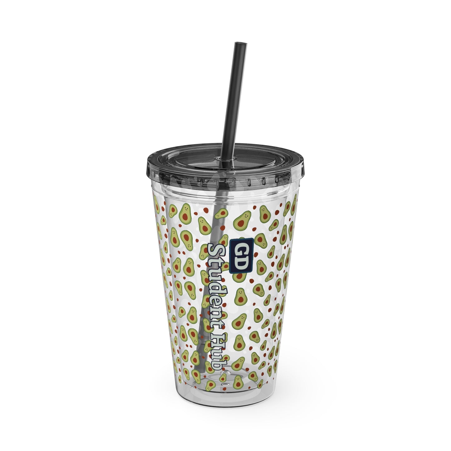 Aesthetic Insulated Tumbler with Straw – 16oz Travel Cup for Trendy Sipping