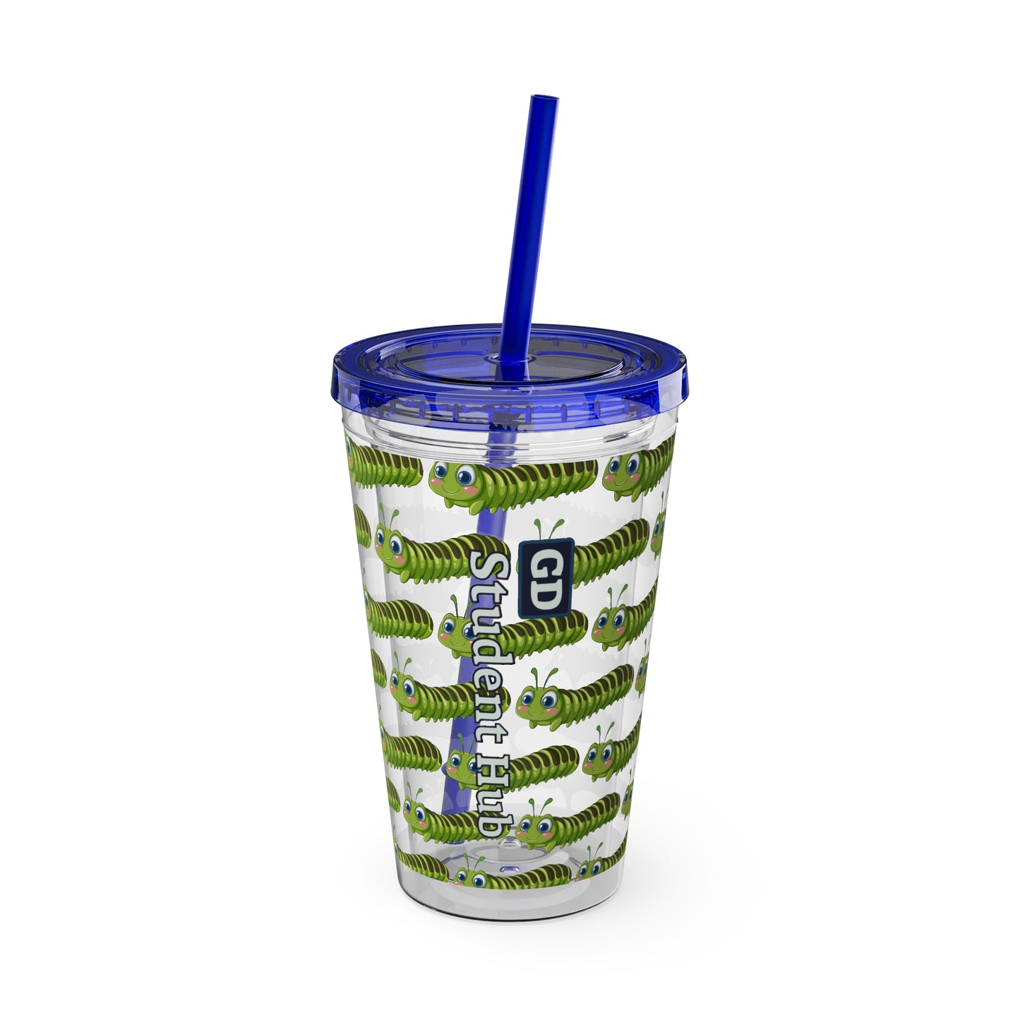 Aesthetic Insulated Tumbler with Straw – 16oz Travel Cup for Trendy Sipping