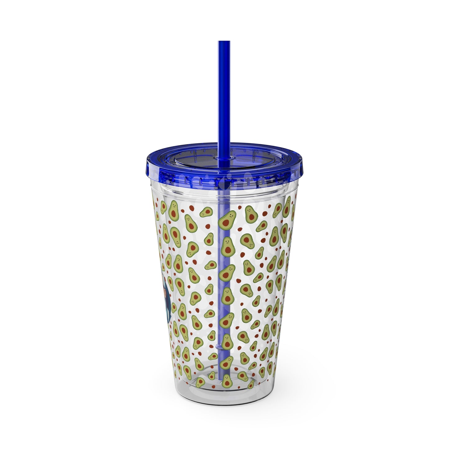 Aesthetic Insulated Tumbler with Straw – 16oz Travel Cup for Trendy Sipping