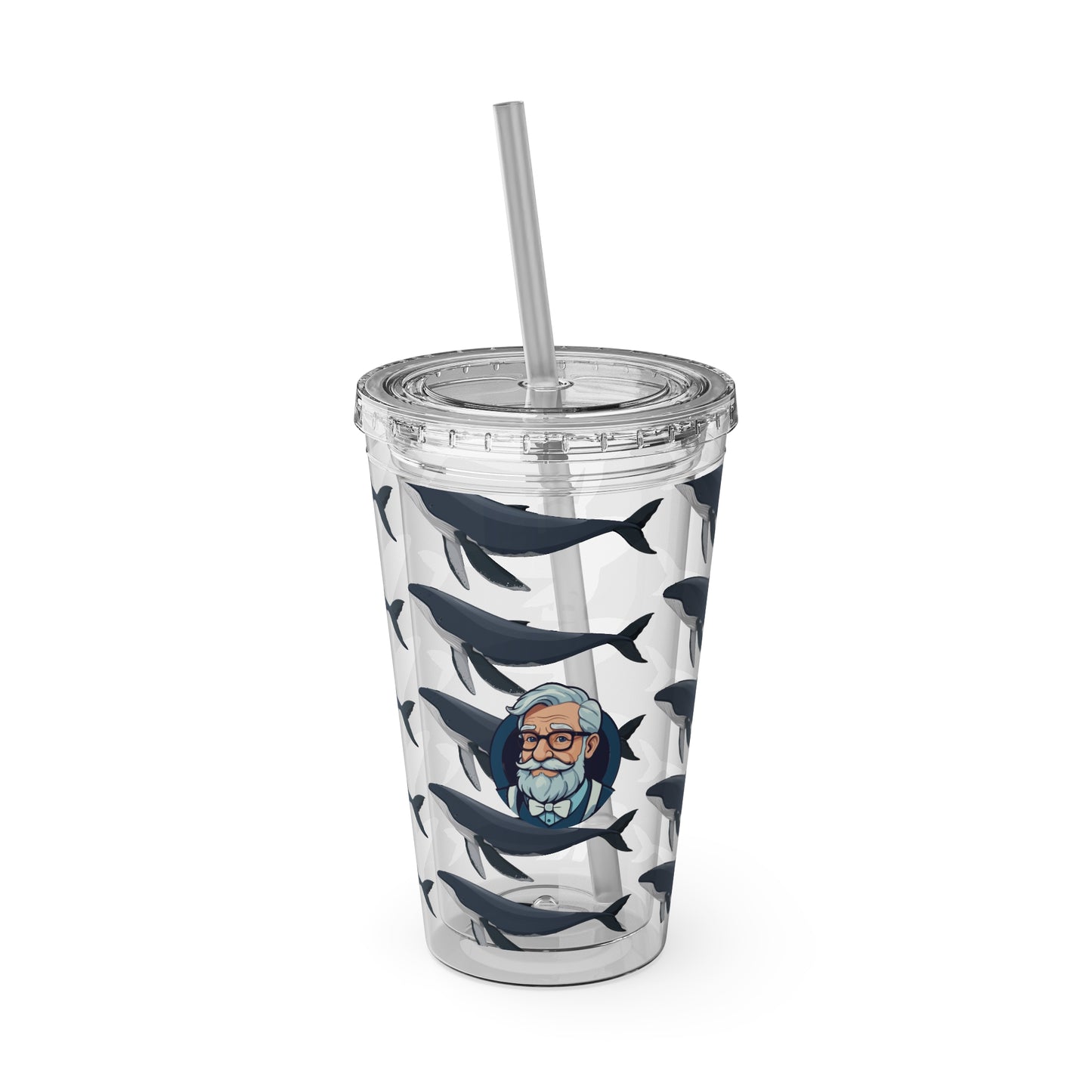 Aesthetic Insulated Tumbler with Straw – 16oz Travel Cup for Trendy Sipping