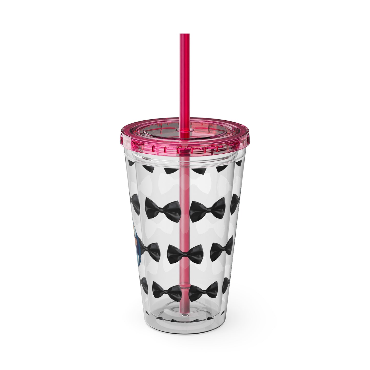 Aesthetic Insulated Tumbler with Straw – 16oz Travel Cup for Trendy Sipping