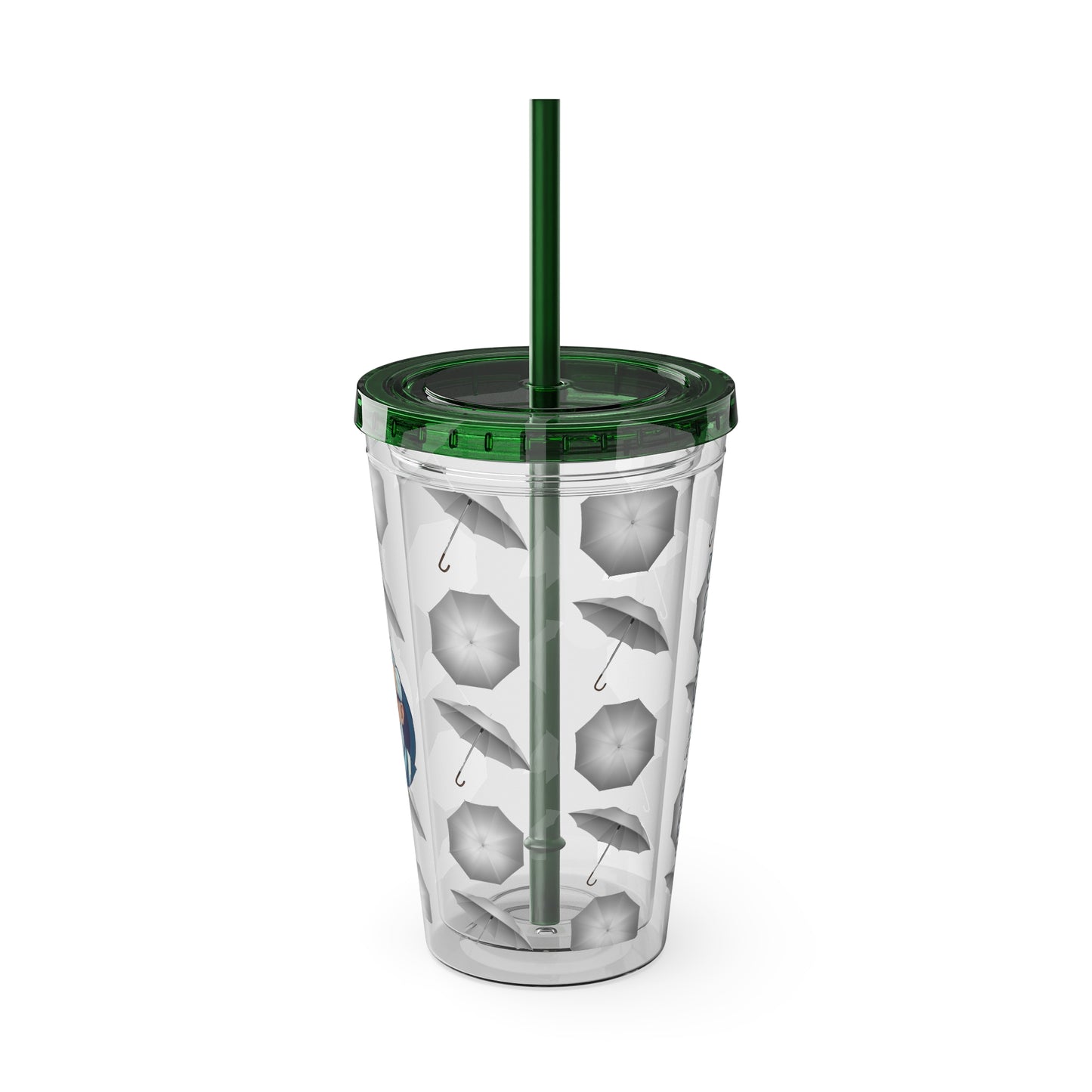 Aesthetic Insulated Tumbler with Straw – 16oz Travel Cup for Trendy Sipping