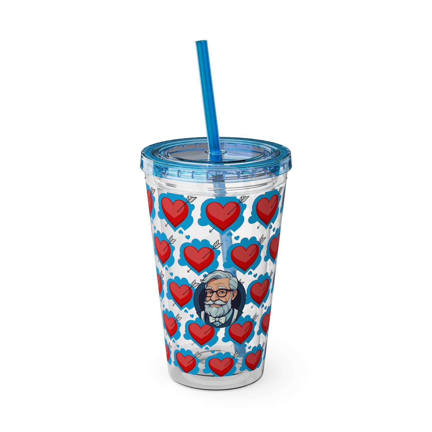 Aesthetic Insulated Tumbler with Straw – 16oz Travel Cup for Trendy Sipping